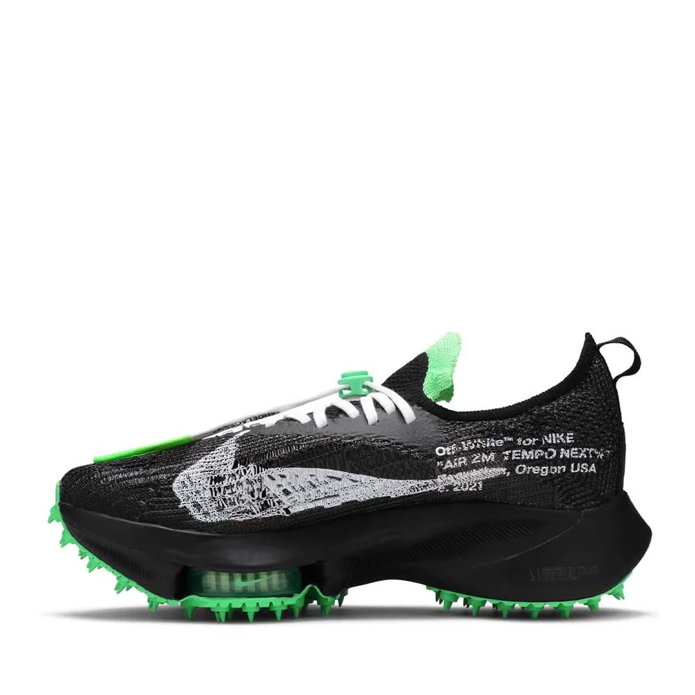 NIKE AIR ZOOM X OFF WHITE TEMPO NEXT FLYKNIT SCHWARZ SCHREI GRÜN