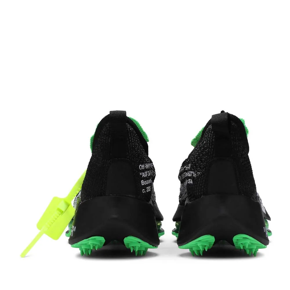 NIKE AIR ZOOM X OFF WHITE TEMPO NEXT FLYKNIT SCHWARZ SCHREI GRÜN