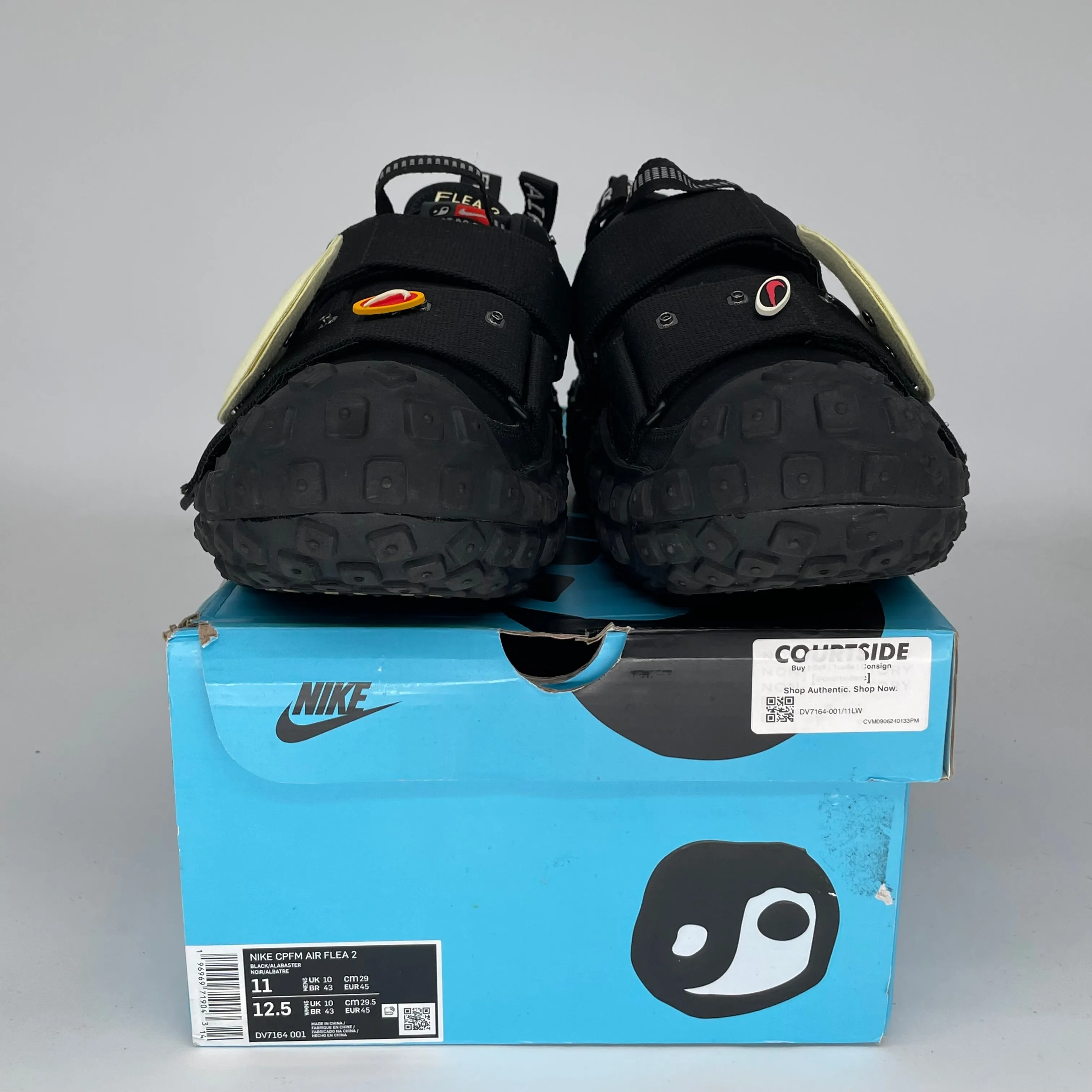 NIKE CPFM AIR FLEA 2 SCHWARZ ALABASTER GRÖßE 11 DV7164-001