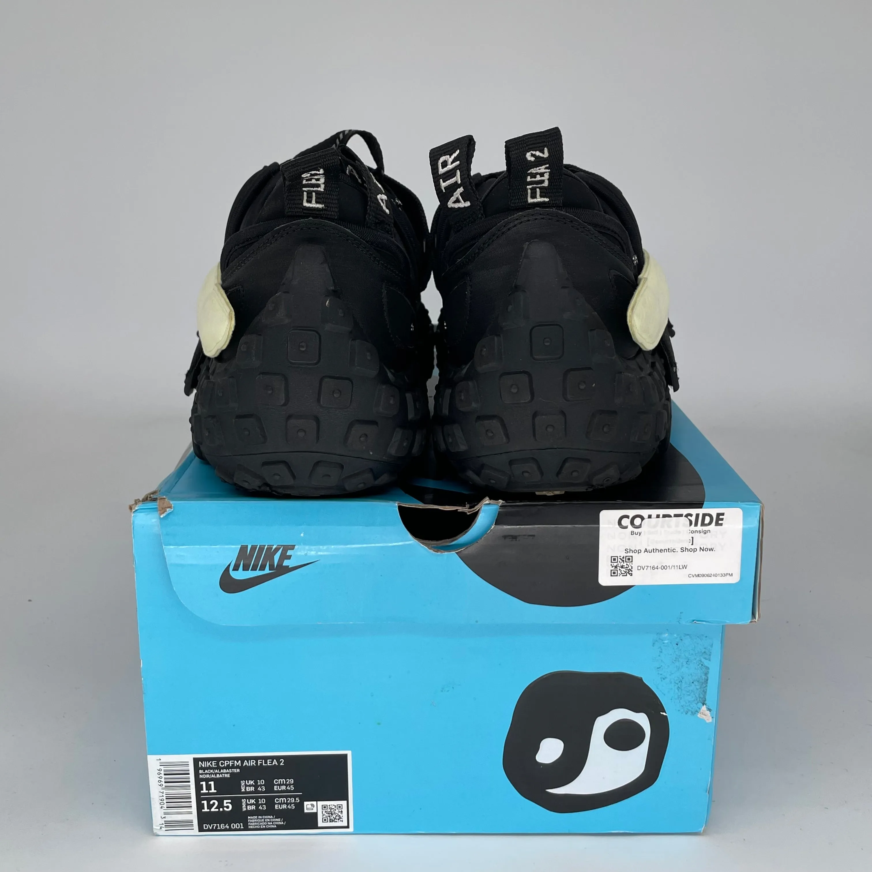 NIKE CPFM AIR FLEA 2 SCHWARZ ALABASTER GRÖßE 11 DV7164-001