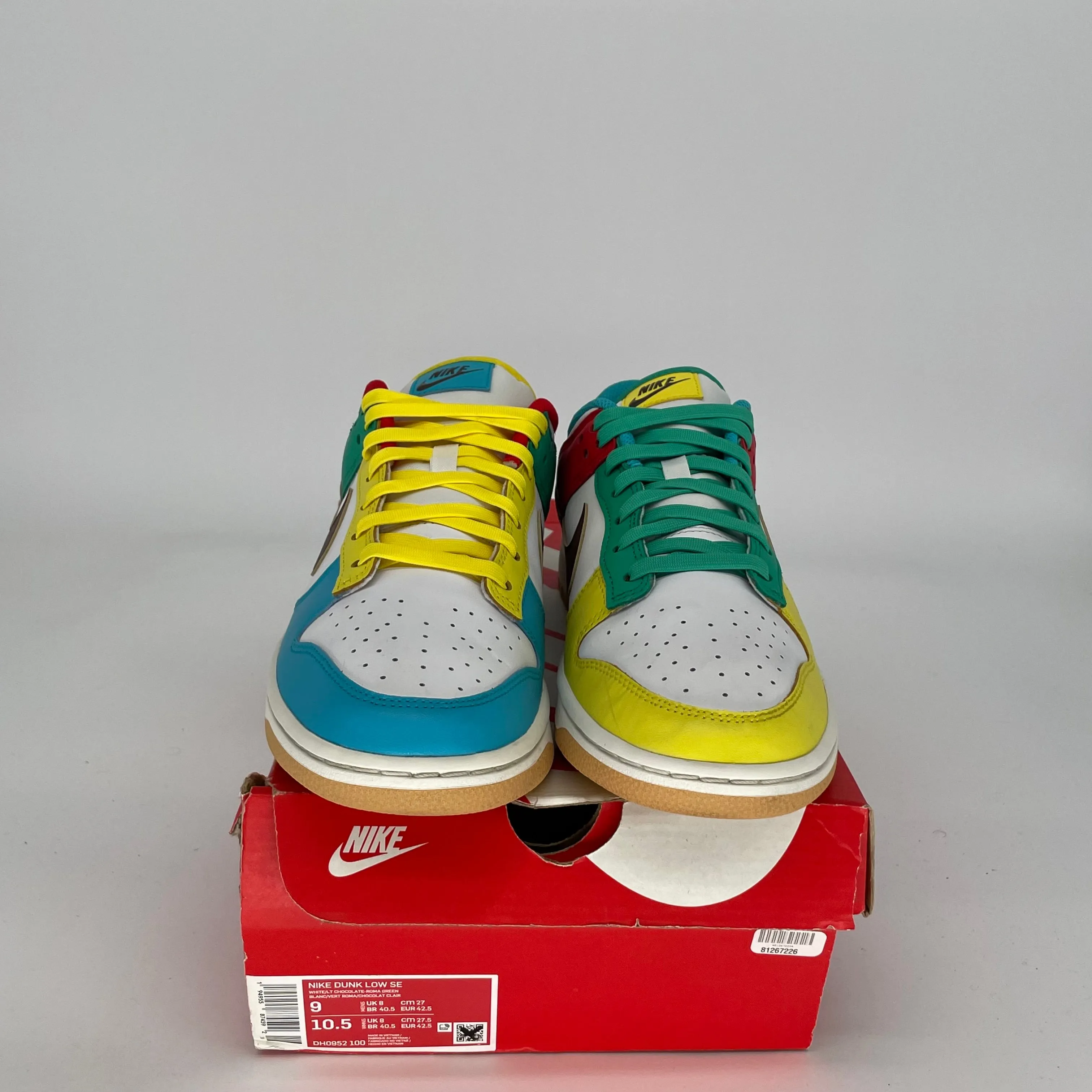 NIKE DUNK LOW FREE 99 WEIß GRÖßE 9 DH0952-100