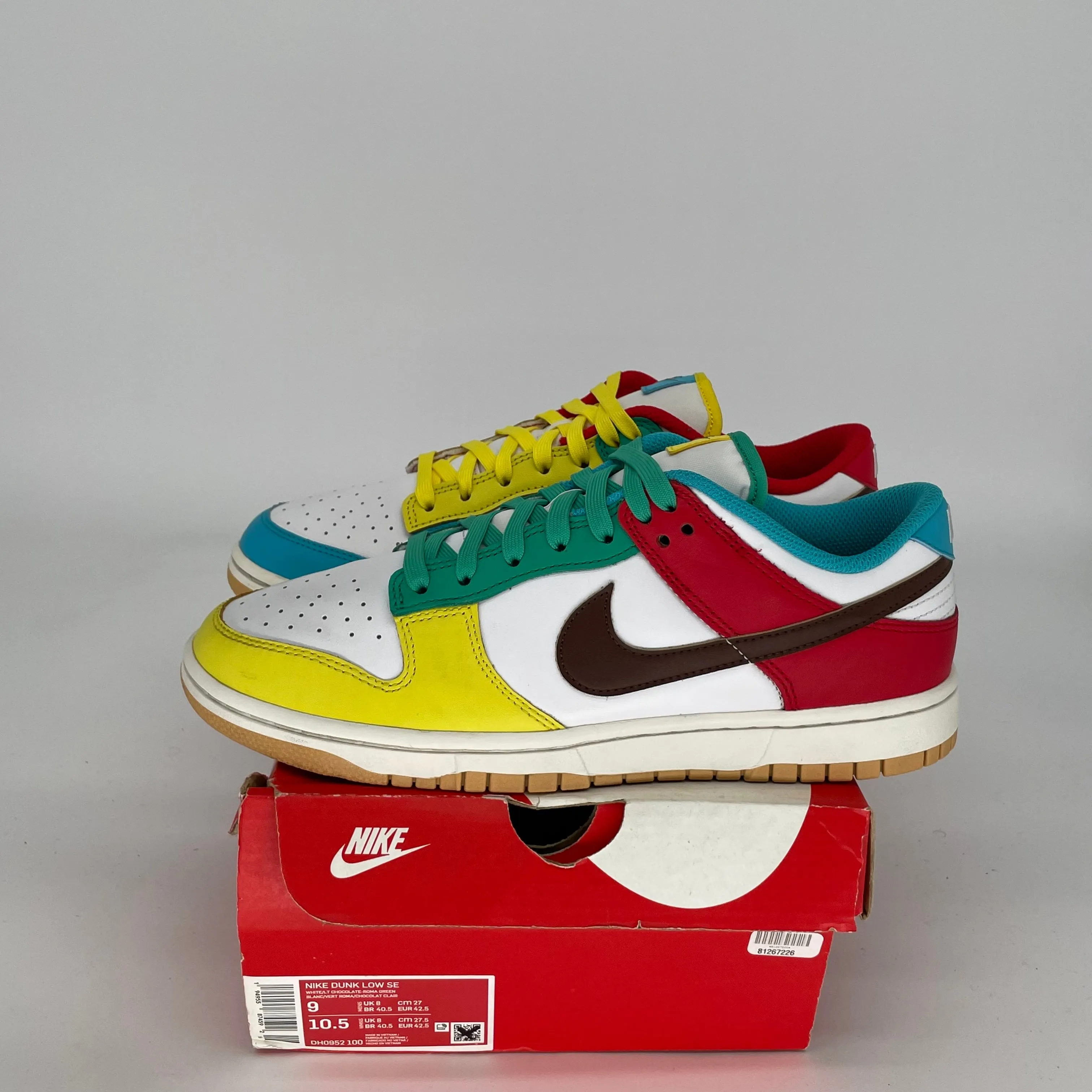 NIKE DUNK LOW FREE 99 WEIß GRÖßE 9 DH0952-100
