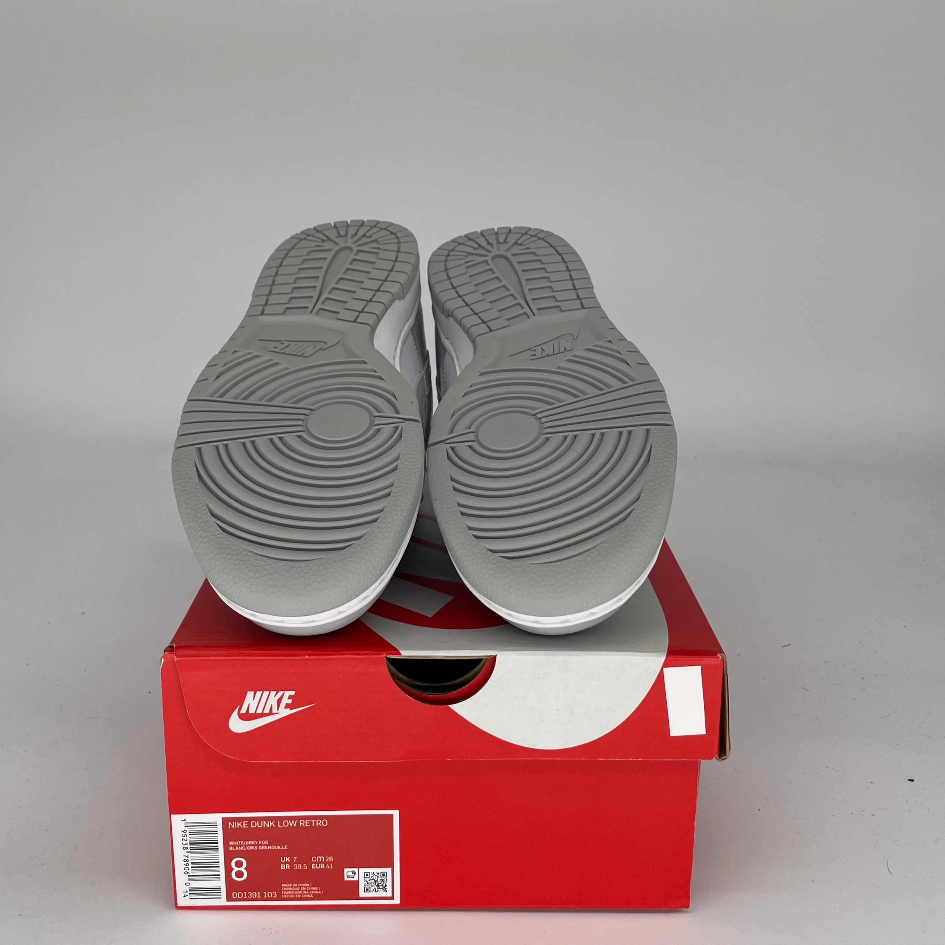 NIKE DUNK LOW GRAUER NEBEL GRÖSSE 8 DD1391-103