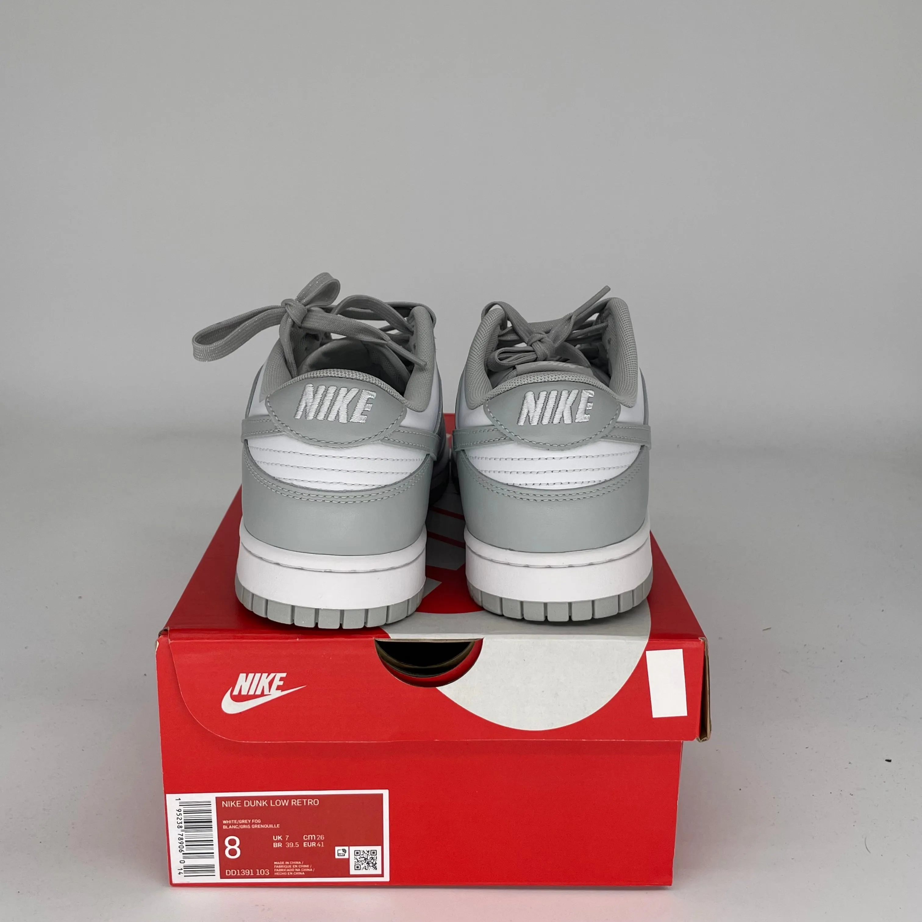 NIKE DUNK LOW GRAUER NEBEL GRÖSSE 8 DD1391-103