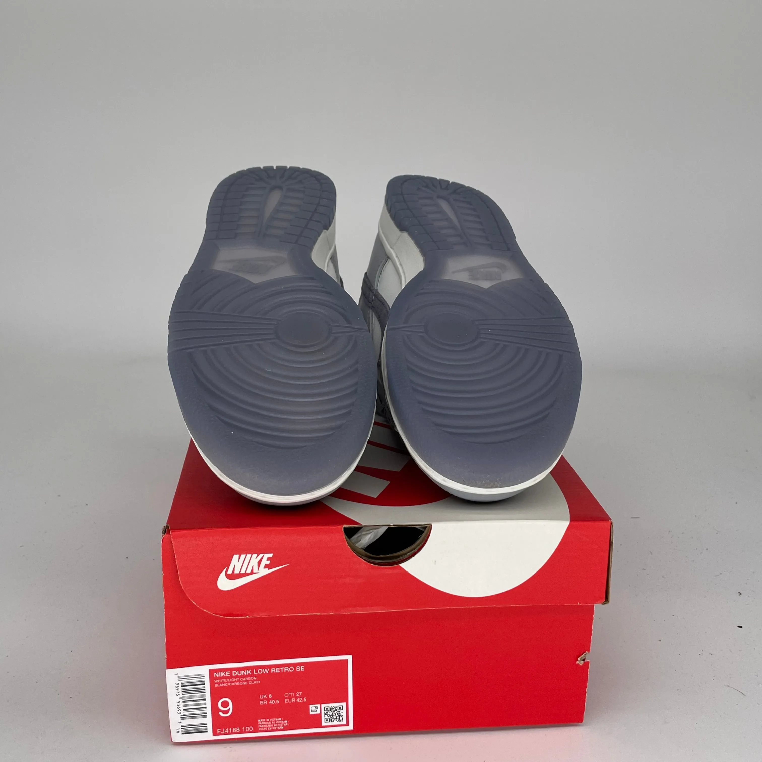 NIKE DUNK LOW LIGHT CARBON GRÖßE 9 FJ4188-100