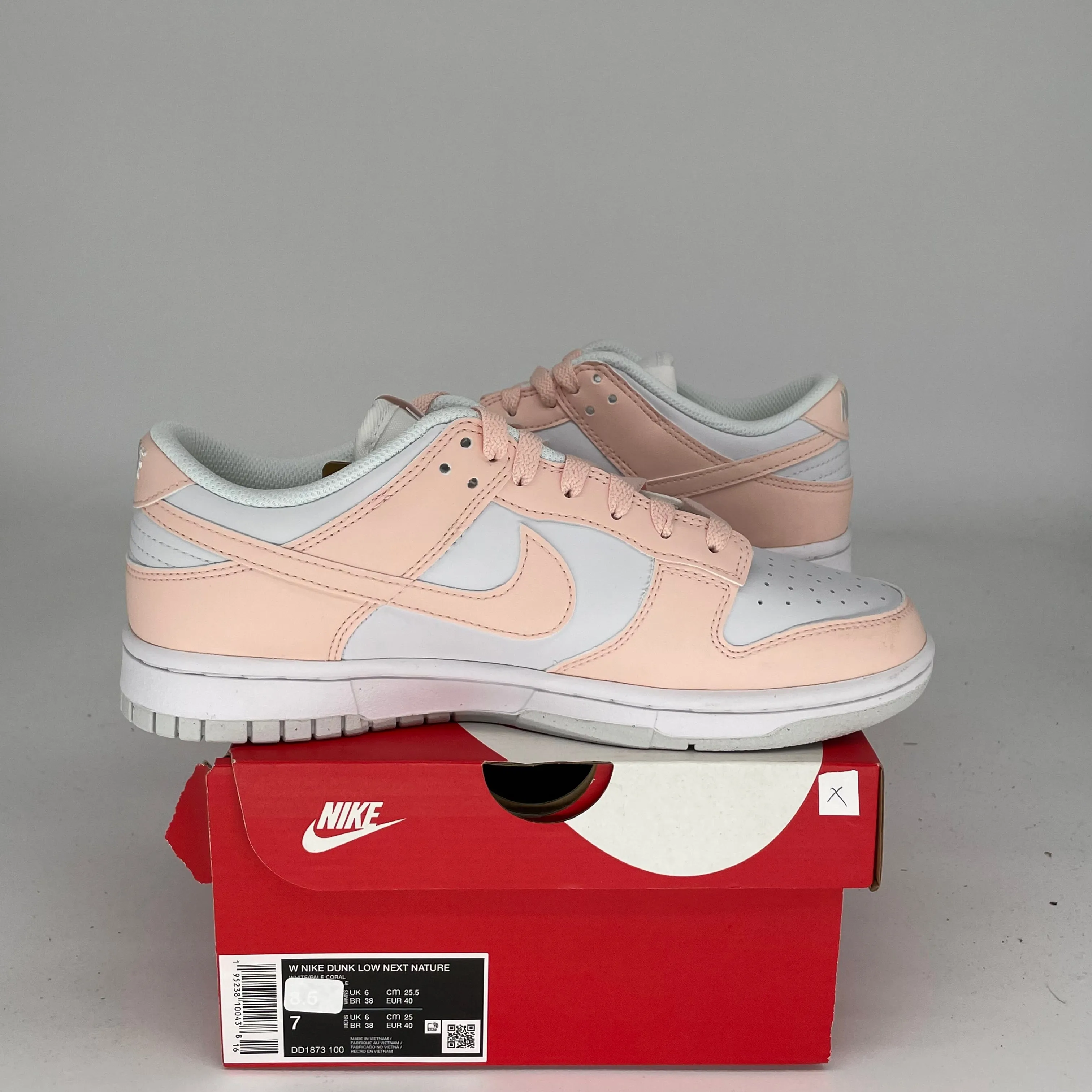 NIKE DUNK LOW NEXT NATURE PALE CORAL W GRÖSSE 7/8.5W DD1873-100