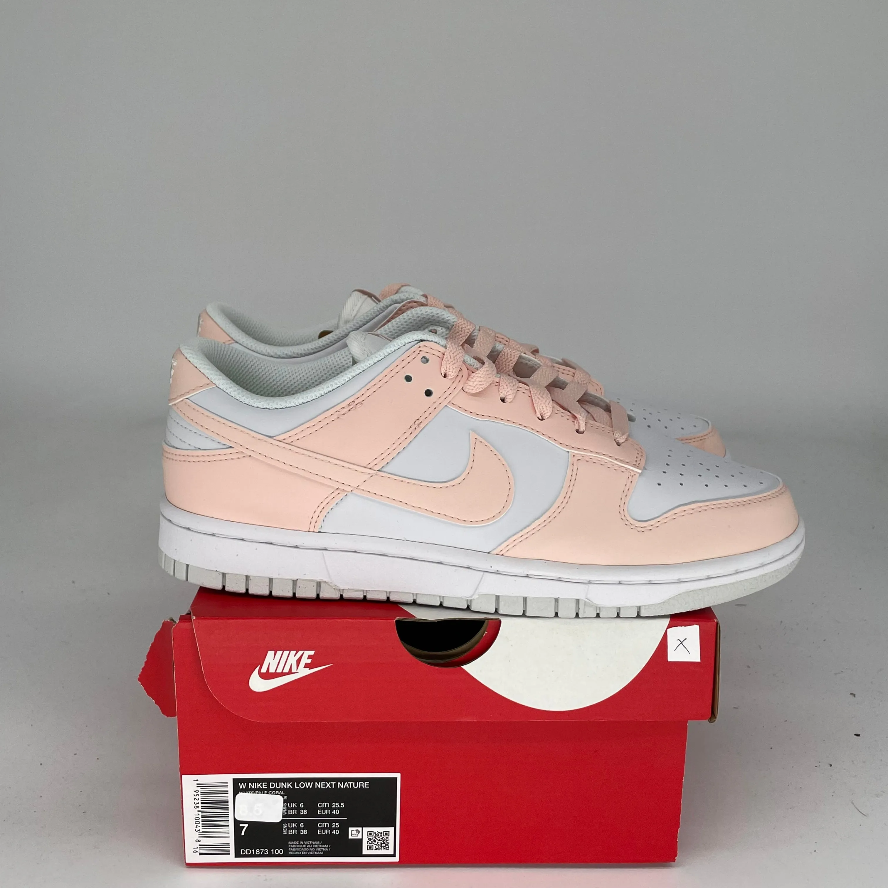 NIKE DUNK LOW NEXT NATURE PALE CORAL W GRÖSSE 7/8.5W DD1873-100