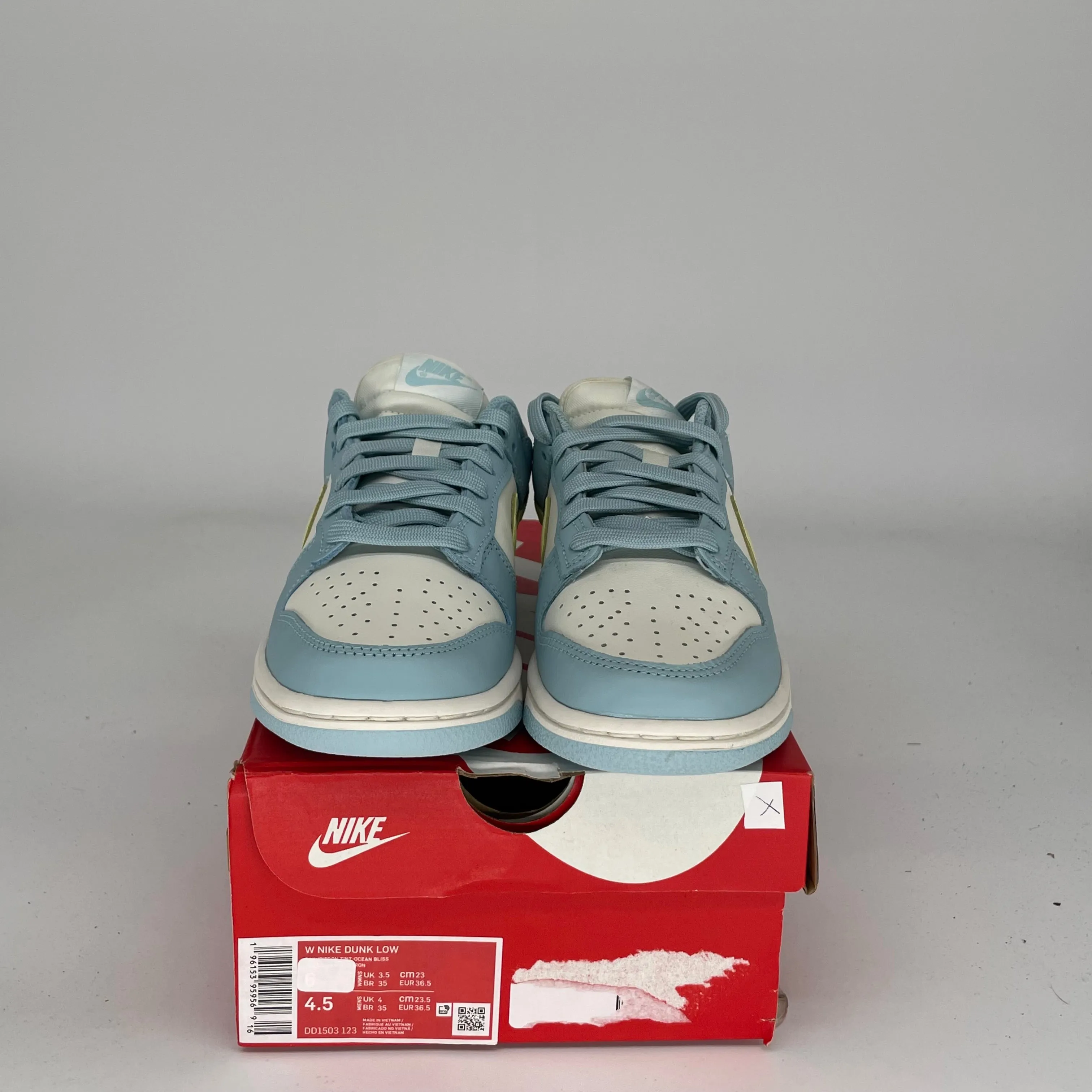 NIKE DUNK LOW OCEAN BLISS CITRON TINT W GRÖSSE 4.5/6W DD1503-123