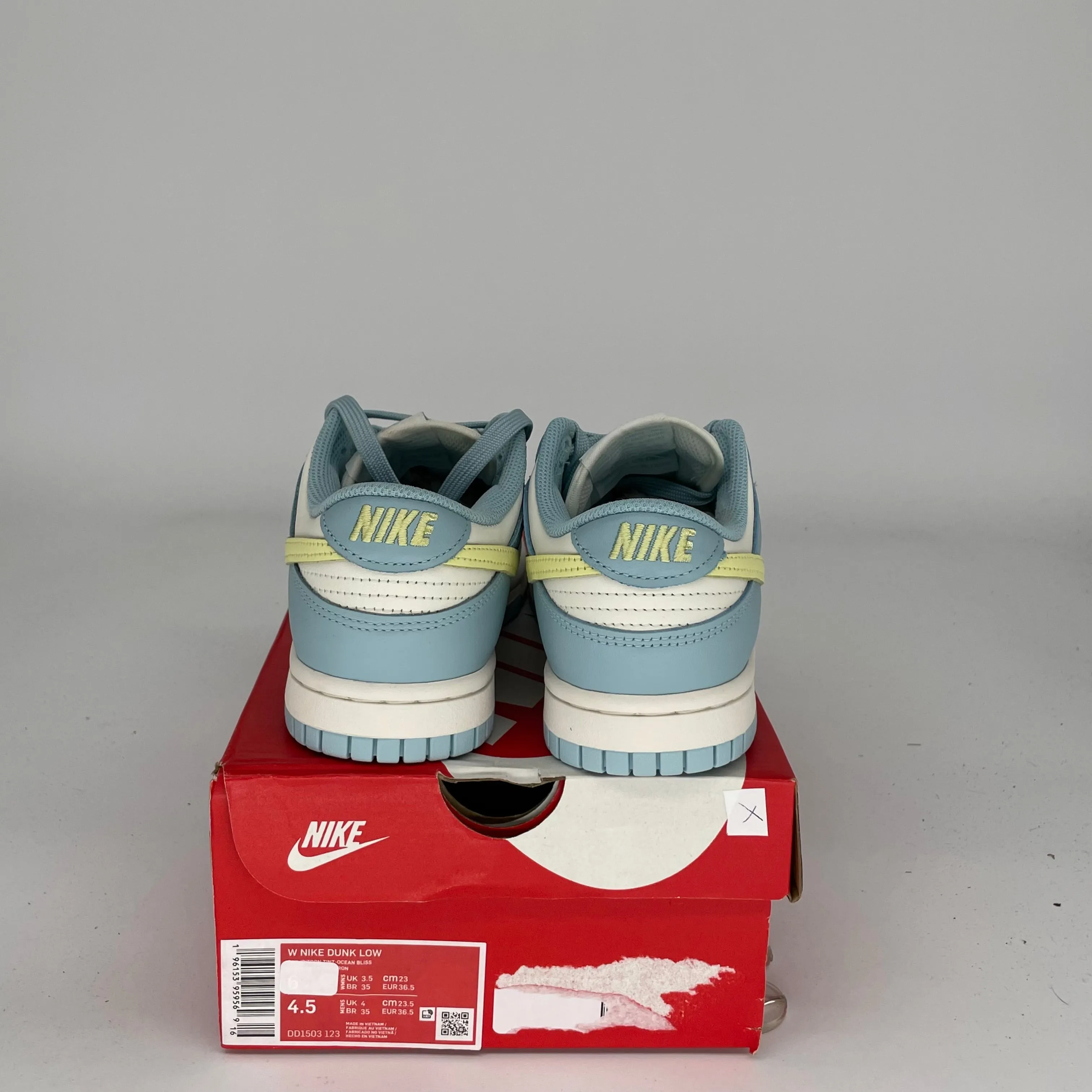 NIKE DUNK LOW OCEAN BLISS CITRON TINT W GRÖSSE 4.5/6W DD1503-123