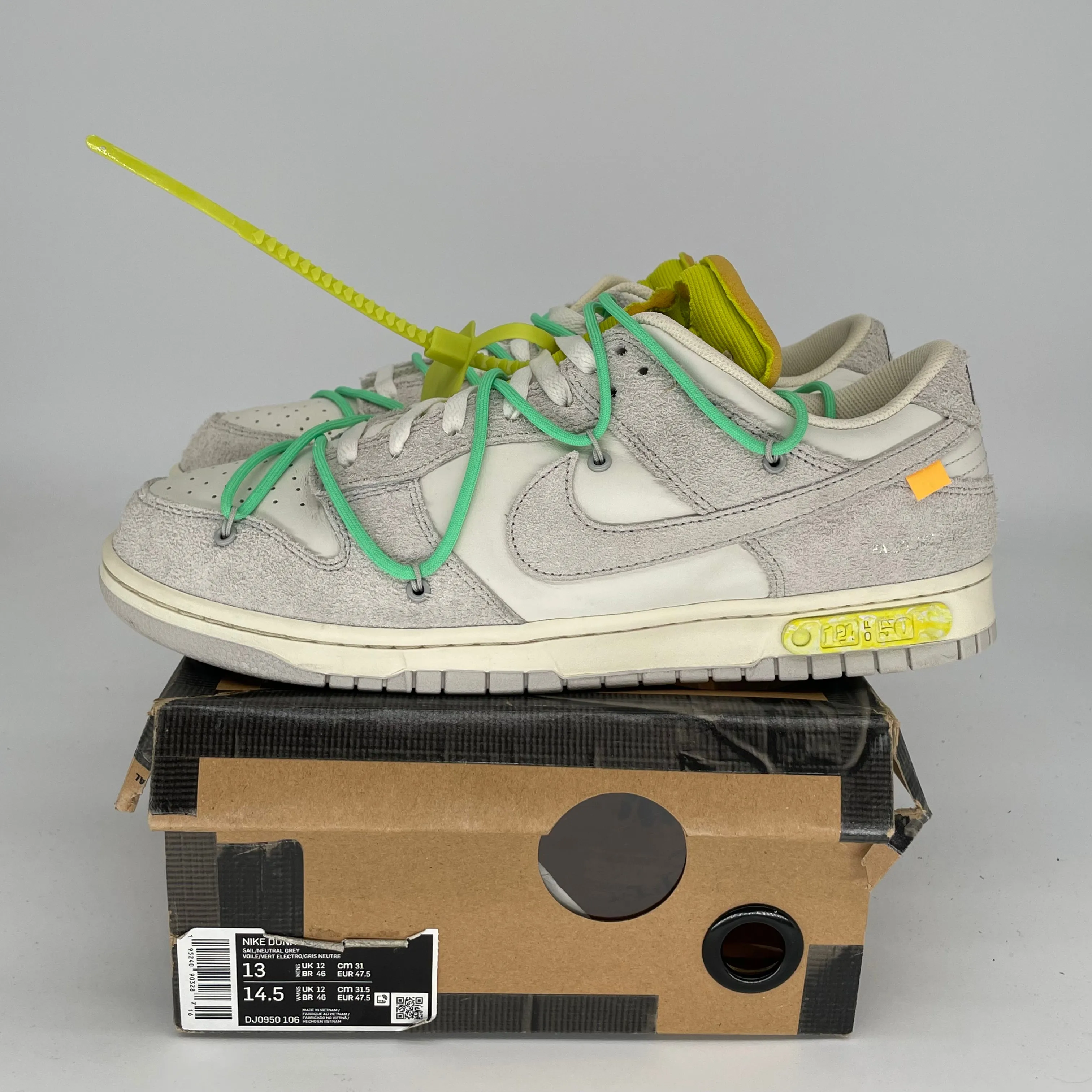 NIKE DUNK LOW OFF-WHITE LOS 14 GRÖSSE 13 DJ0950-106