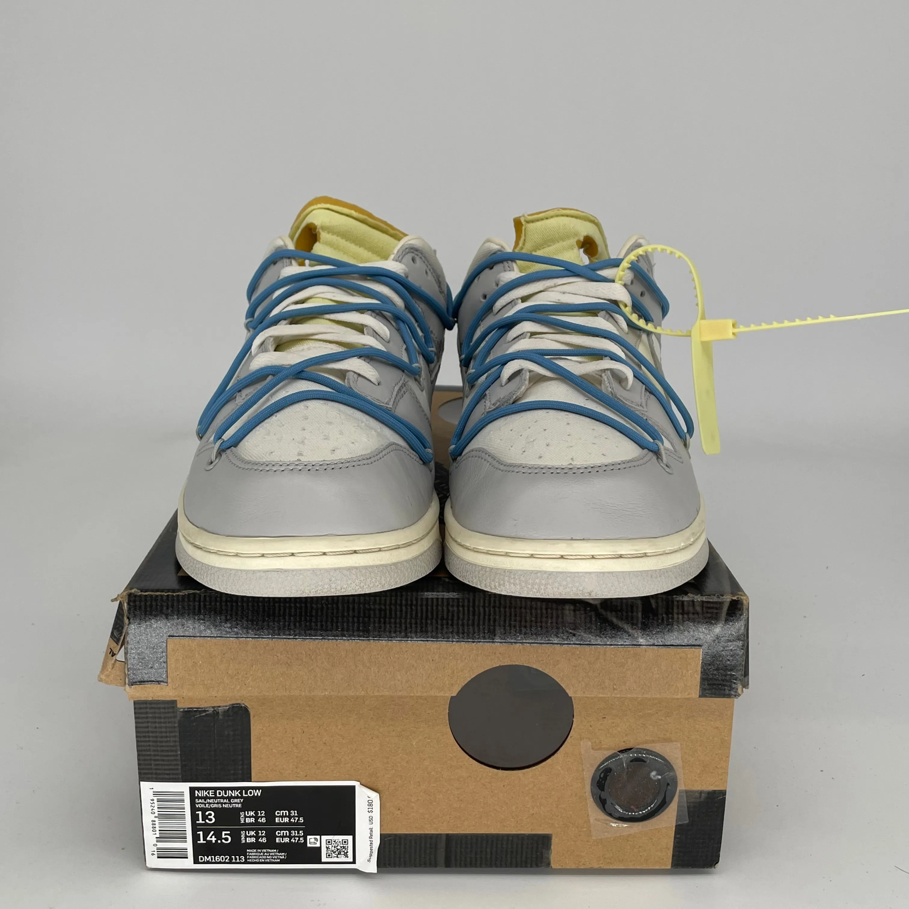 NIKE DUNK LOW OFF-WHITE LOS 5 GRÖSSE 13 DM1602-113