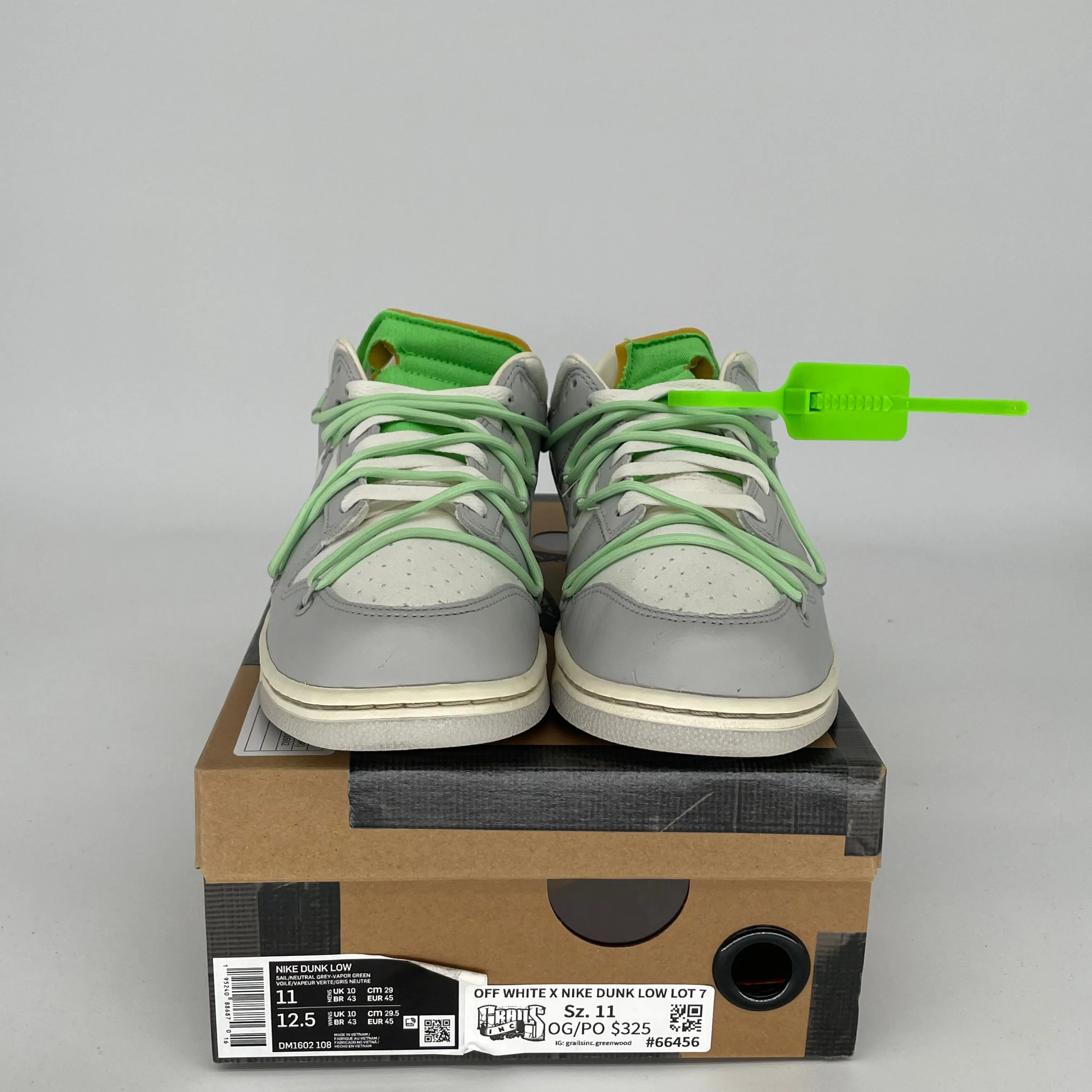 NIKE DUNK LOW OFF WHITE LOT 7 GRÖSSE 11 DM1602-108