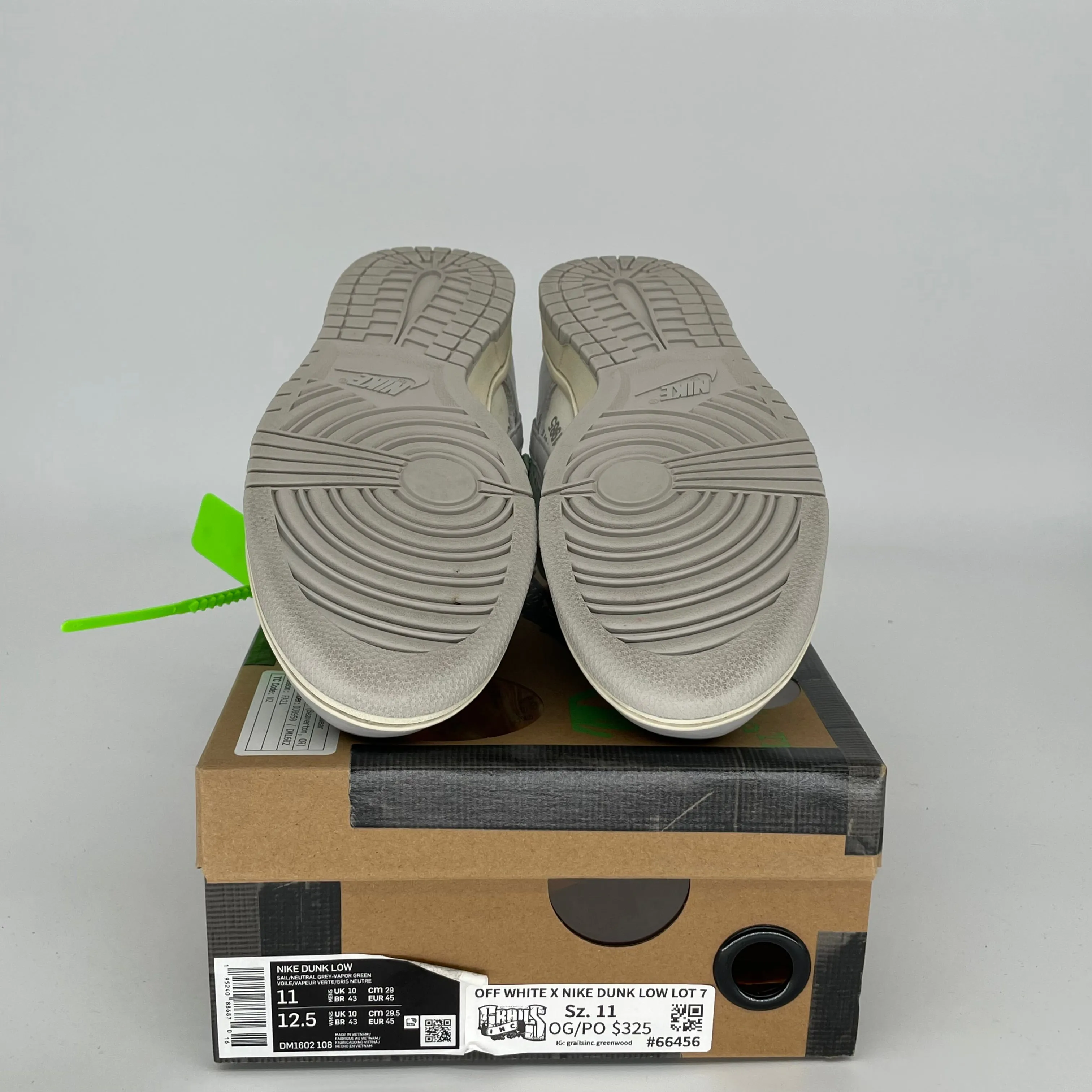 NIKE DUNK LOW OFF WHITE LOT 7 GRÖSSE 11 DM1602-108