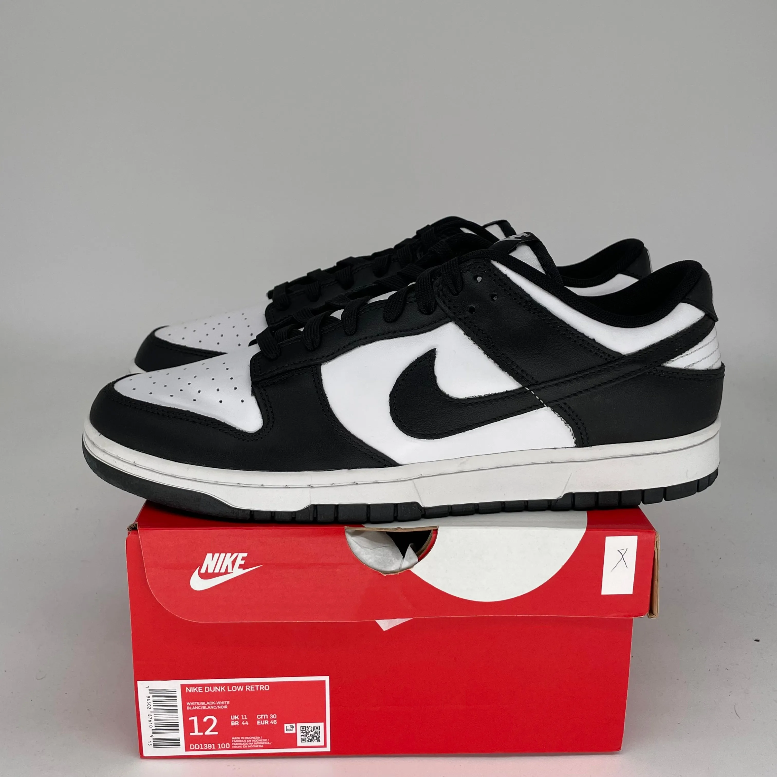 NIKE DUNK LOW PANDA GRÖSSE 12 DD1391-100