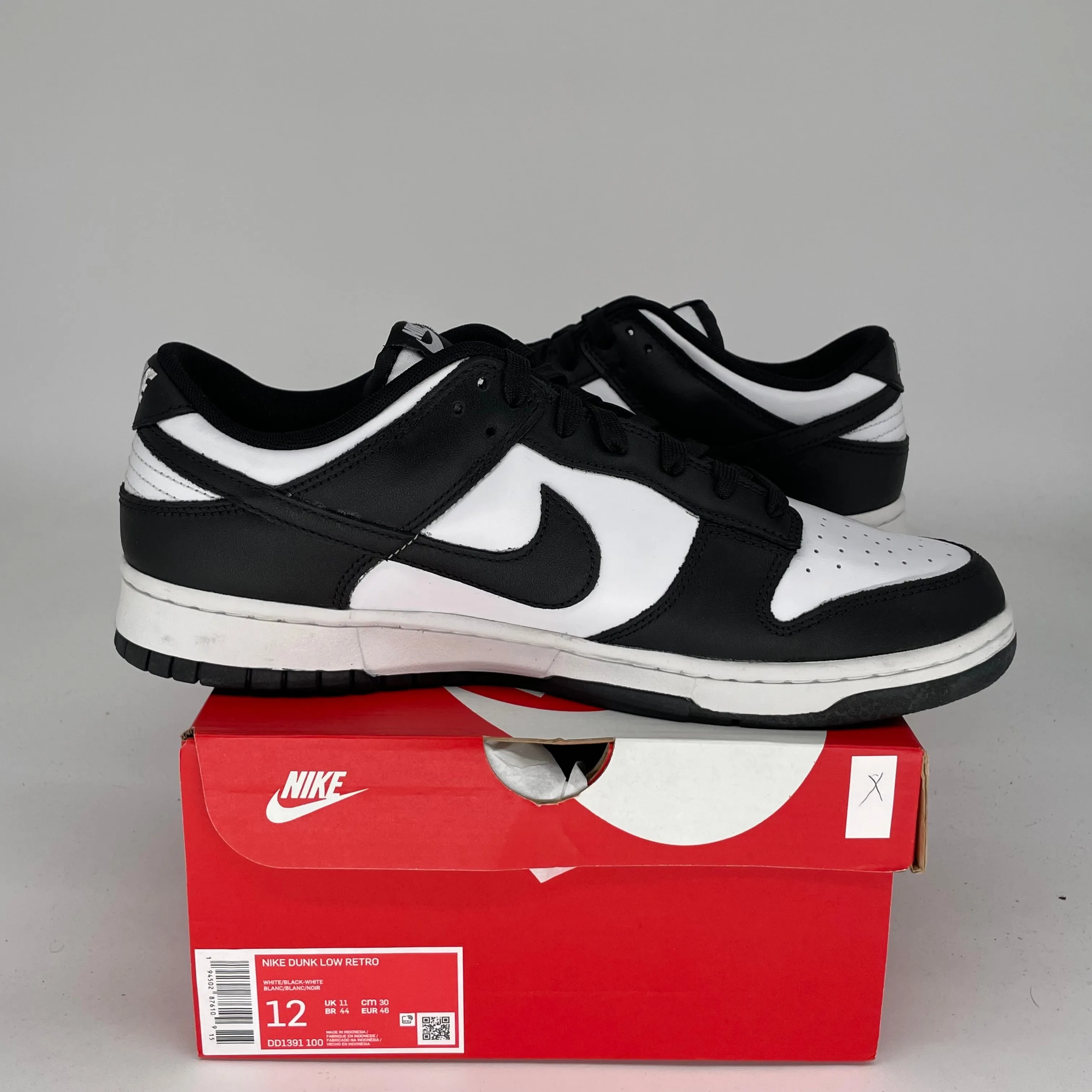 NIKE DUNK LOW PANDA GRÖSSE 12 DD1391-100