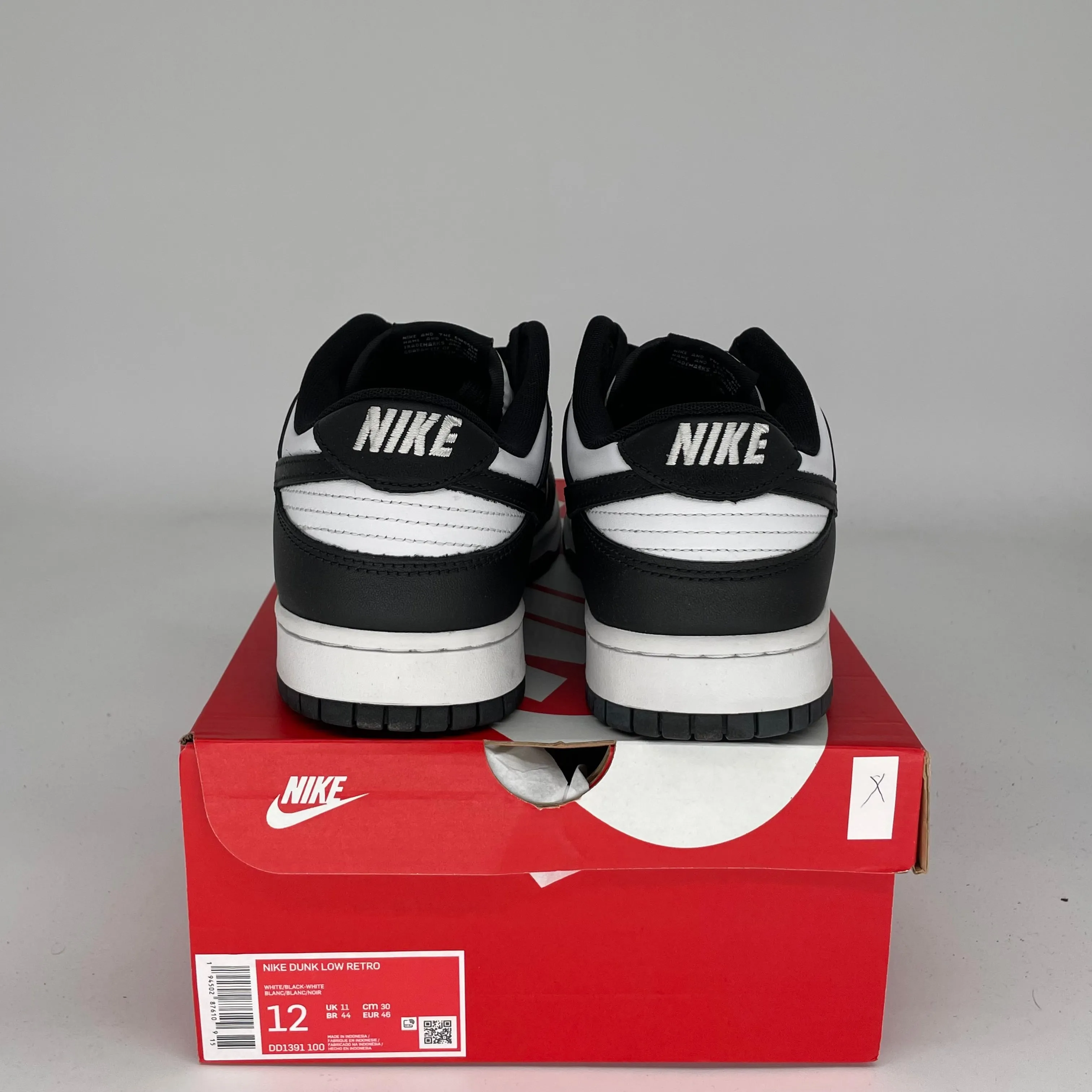 NIKE DUNK LOW PANDA GRÖSSE 12 DD1391-100