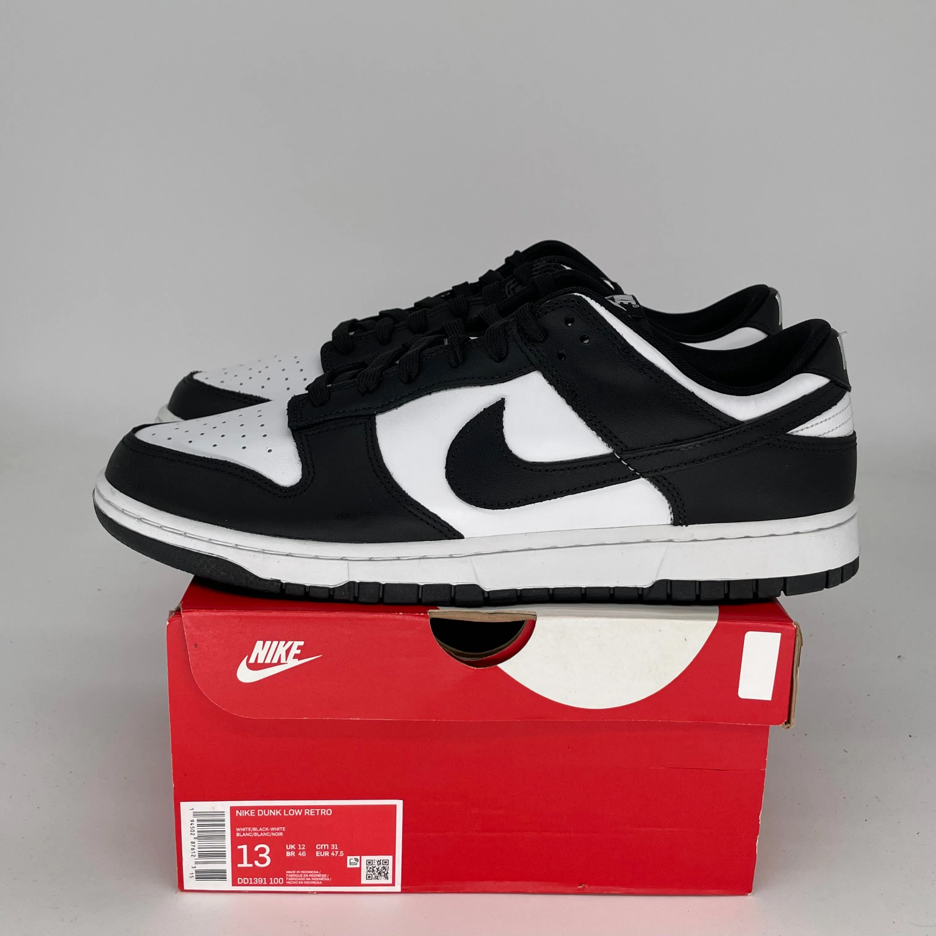 NIKE DUNK LOW PANDA GRÖSSE 13 DD1391-100