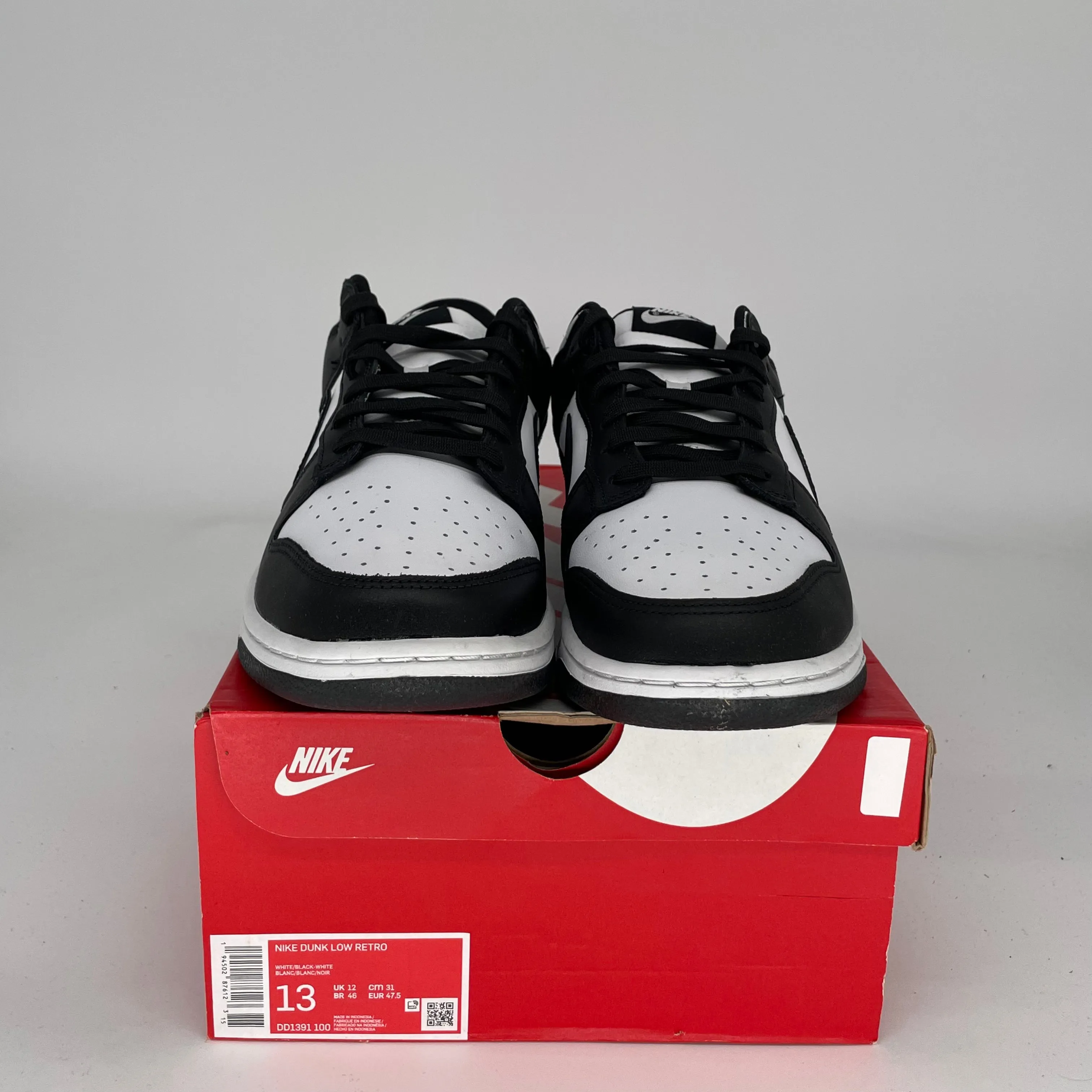 NIKE DUNK LOW PANDA GRÖSSE 13 DD1391-100