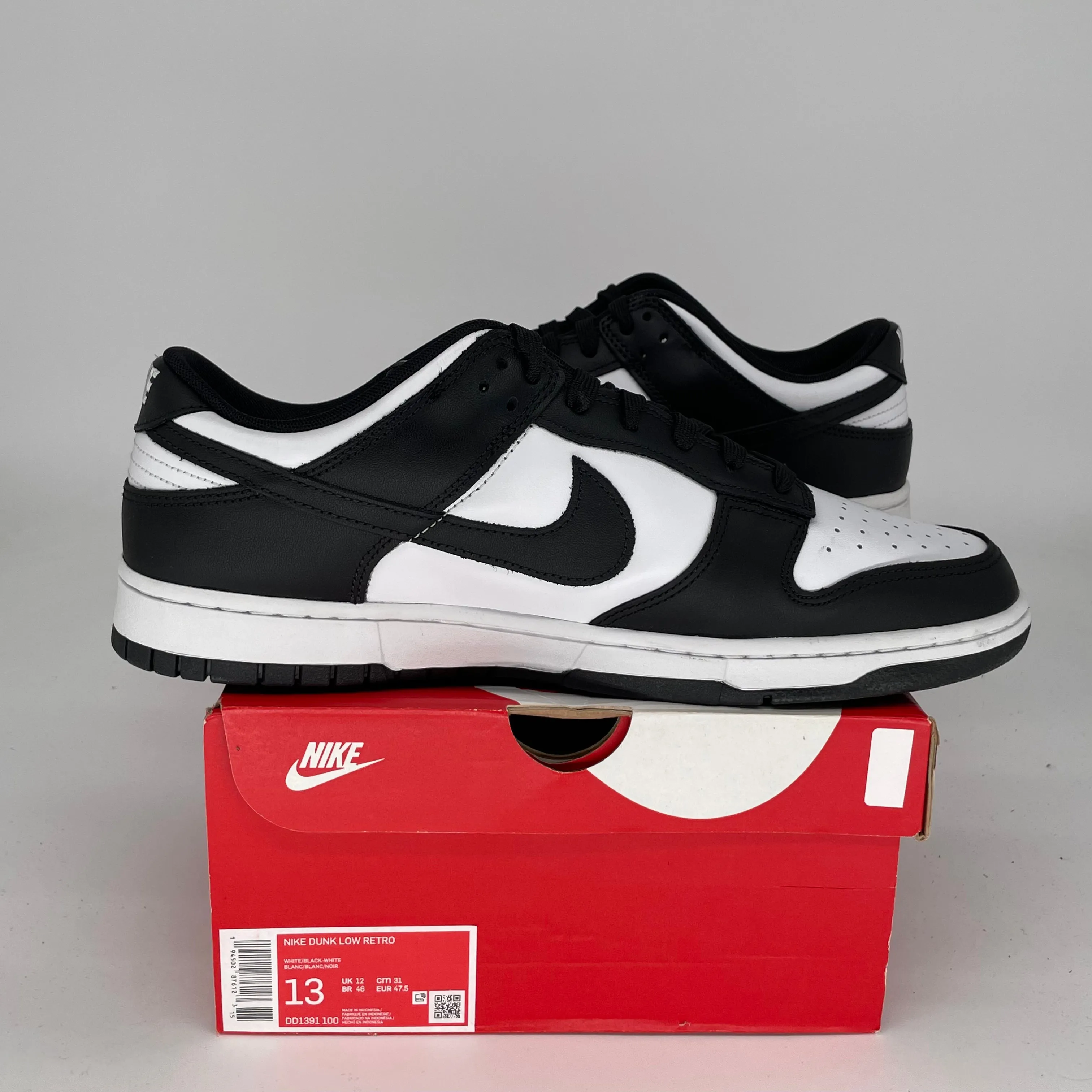 NIKE DUNK LOW PANDA GRÖSSE 13 DD1391-100