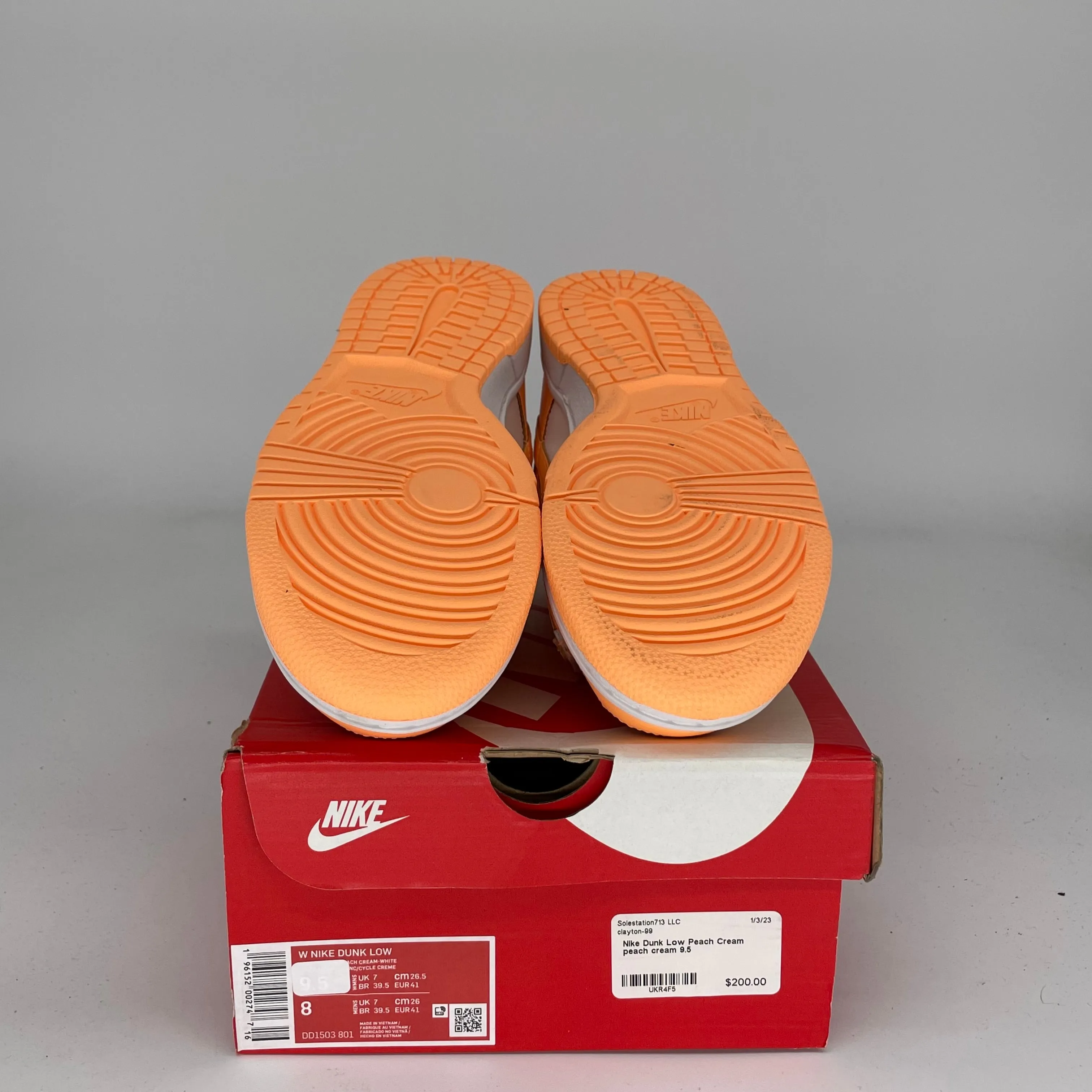 NIKE DUNK LOW PFIRSICH-CREME DAMEN GRÖSSE 8/9.5W DD1503-801