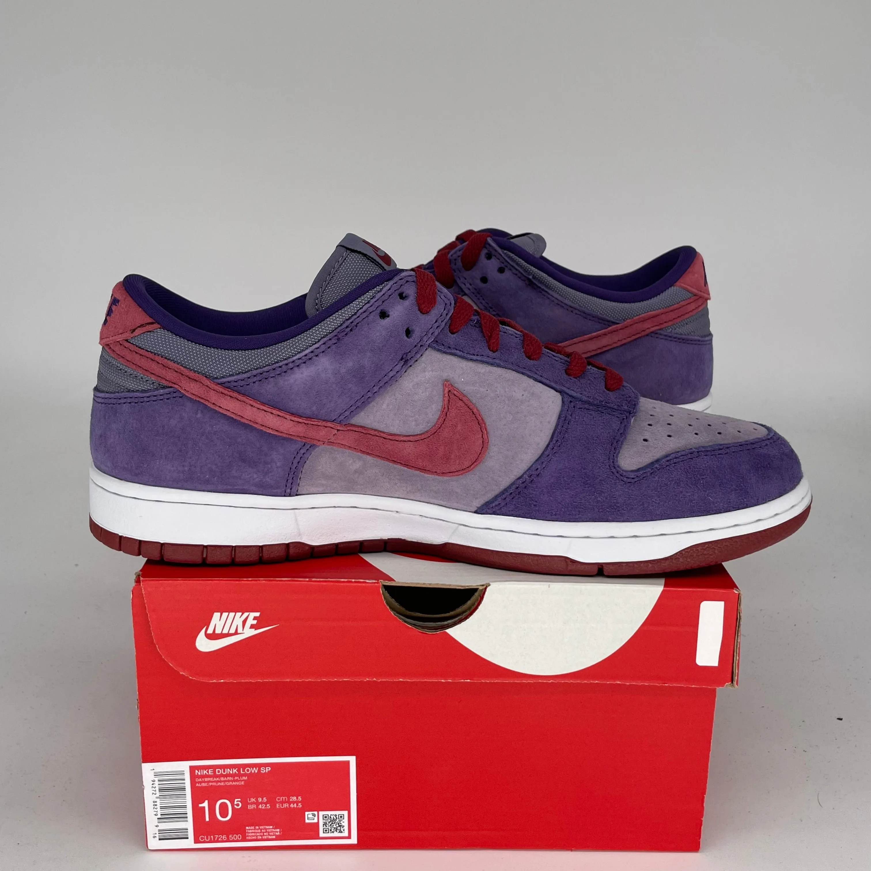 NIKE DUNK LOW PLUM GRÖßE 10.5 CU1726-500