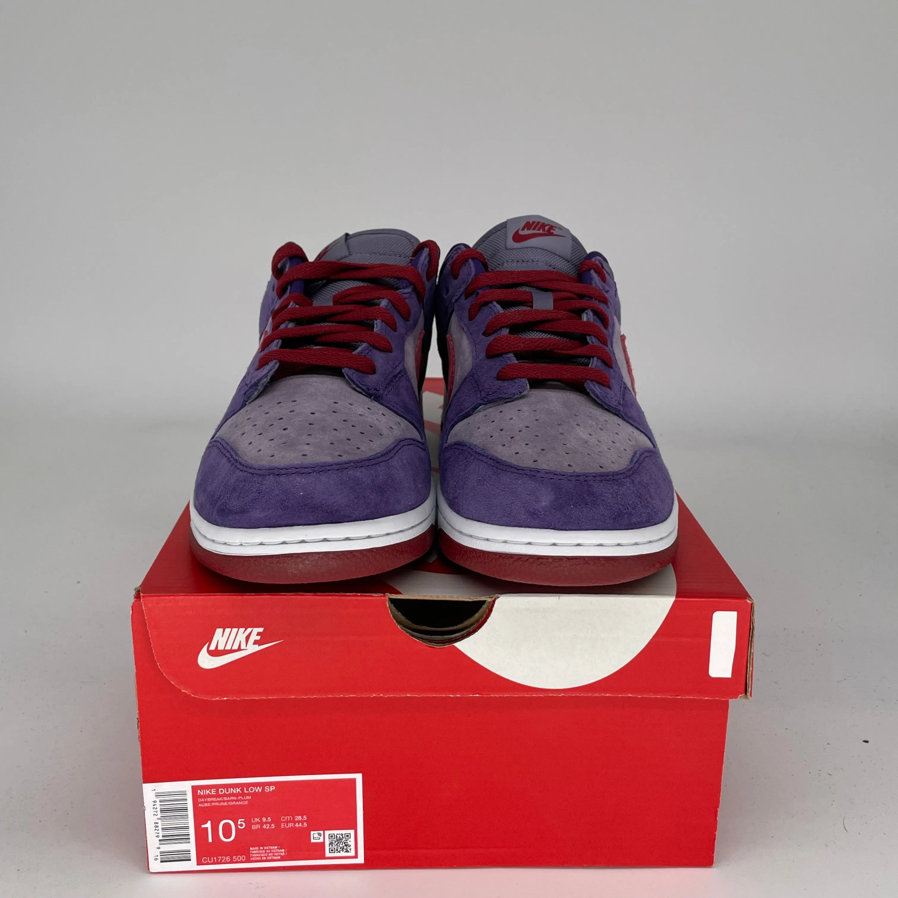 NIKE DUNK LOW PLUM GRÖßE 10.5 CU1726-500