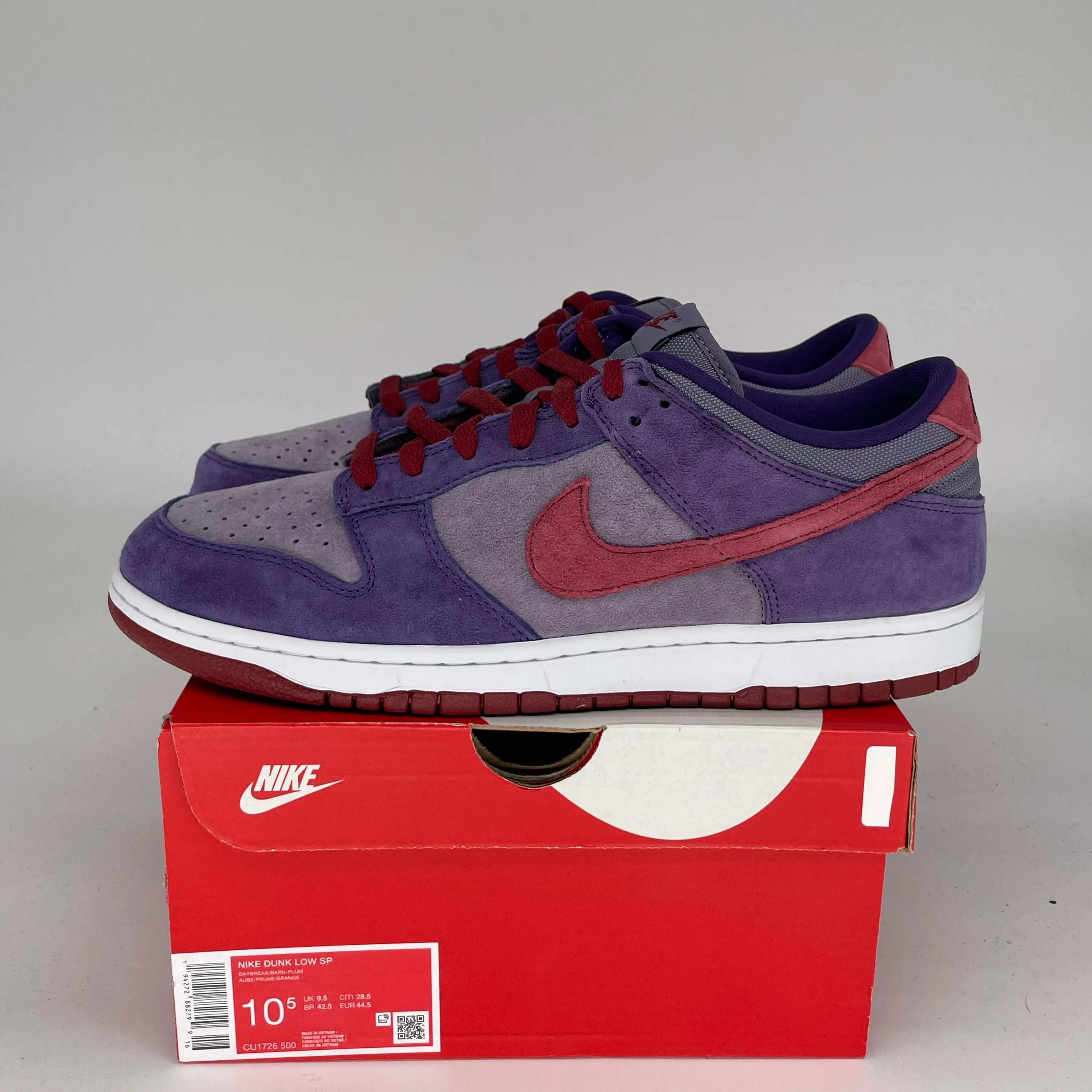 NIKE DUNK LOW PLUM GRÖßE 10.5 CU1726-500