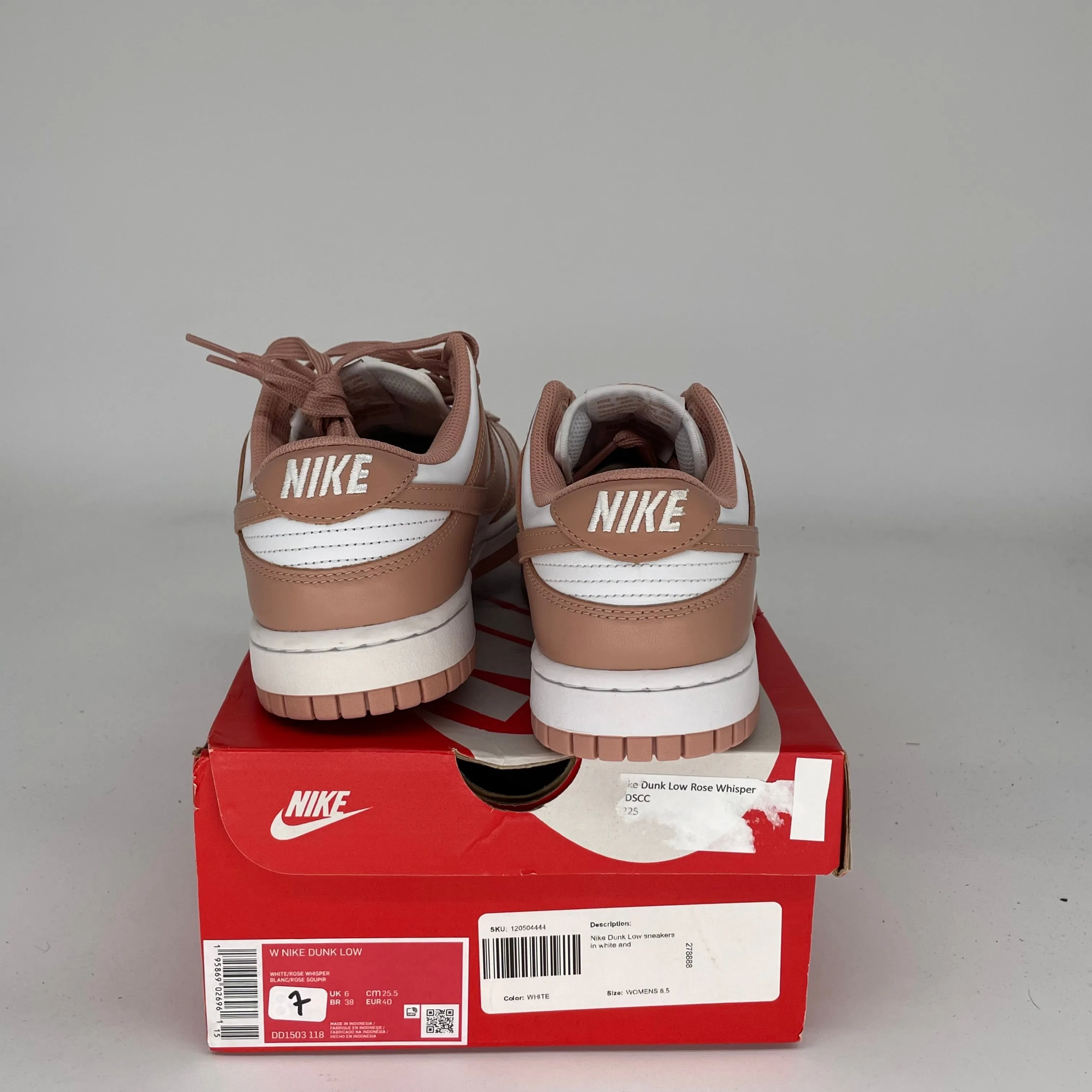 NIKE DUNK LOW ROSA FLÜSTERN W GRÖSSE 7/8.5W DD1503-118