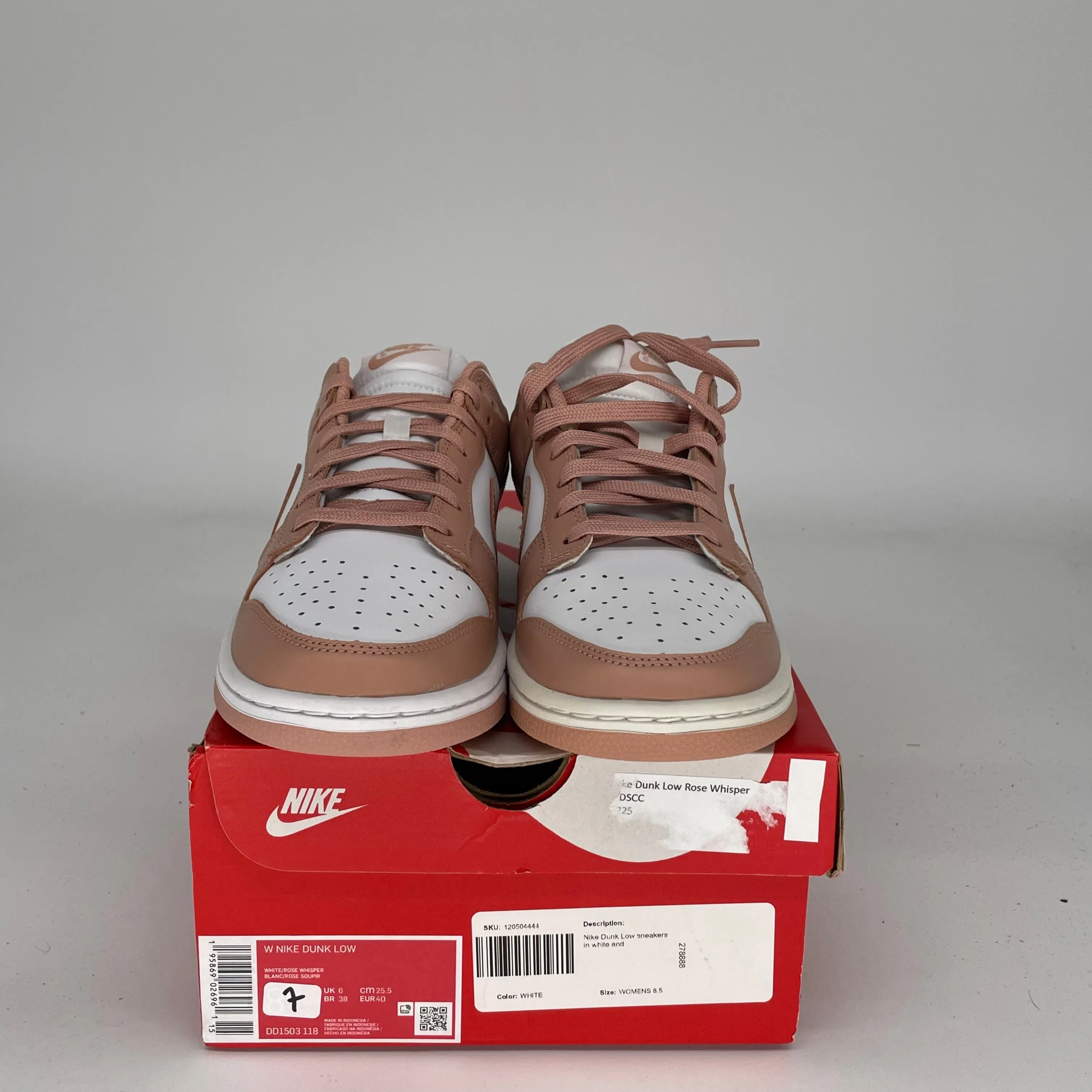 NIKE DUNK LOW ROSA FLÜSTERN W GRÖSSE 7/8.5W DD1503-118