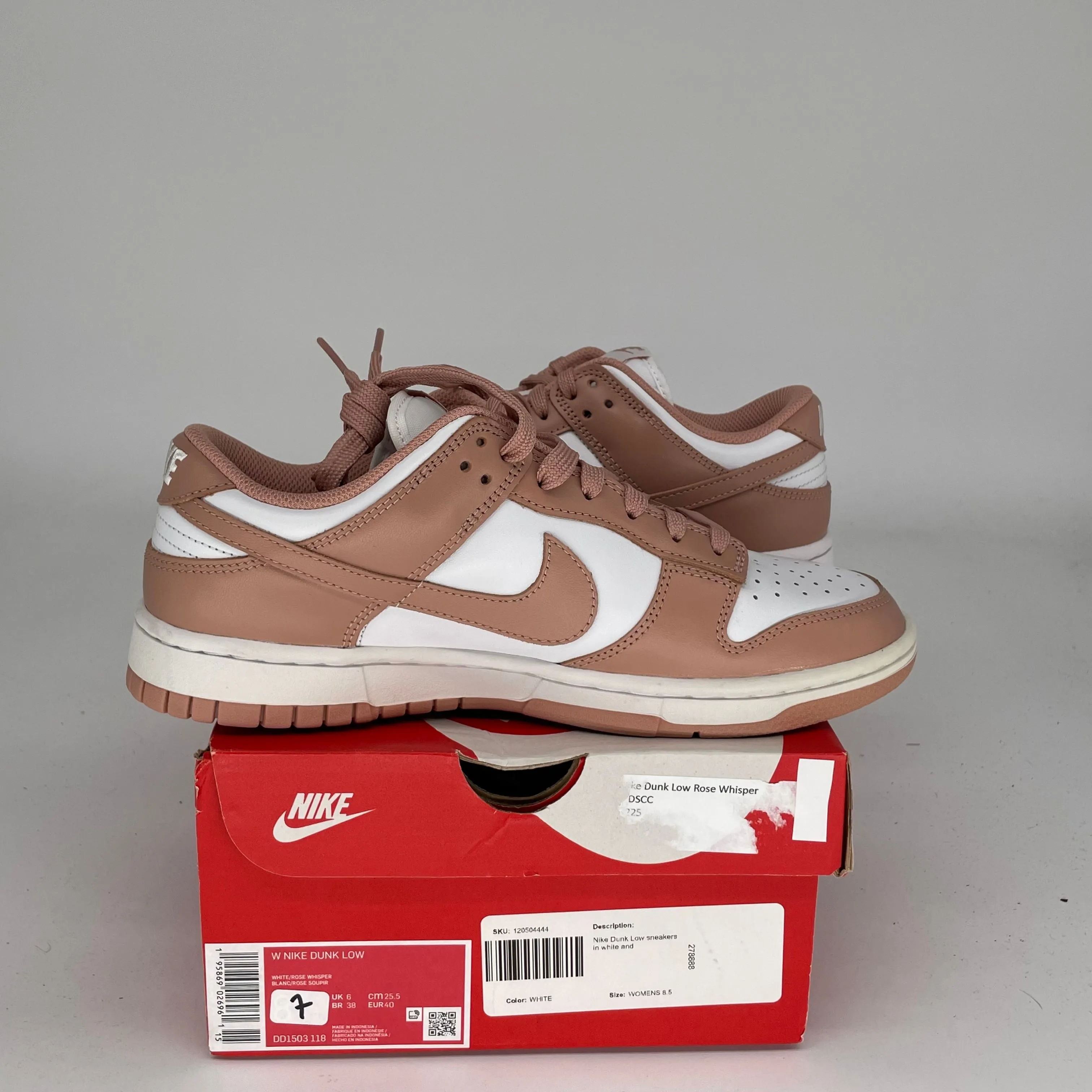 NIKE DUNK LOW ROSA FLÜSTERN W GRÖSSE 7/8.5W DD1503-118