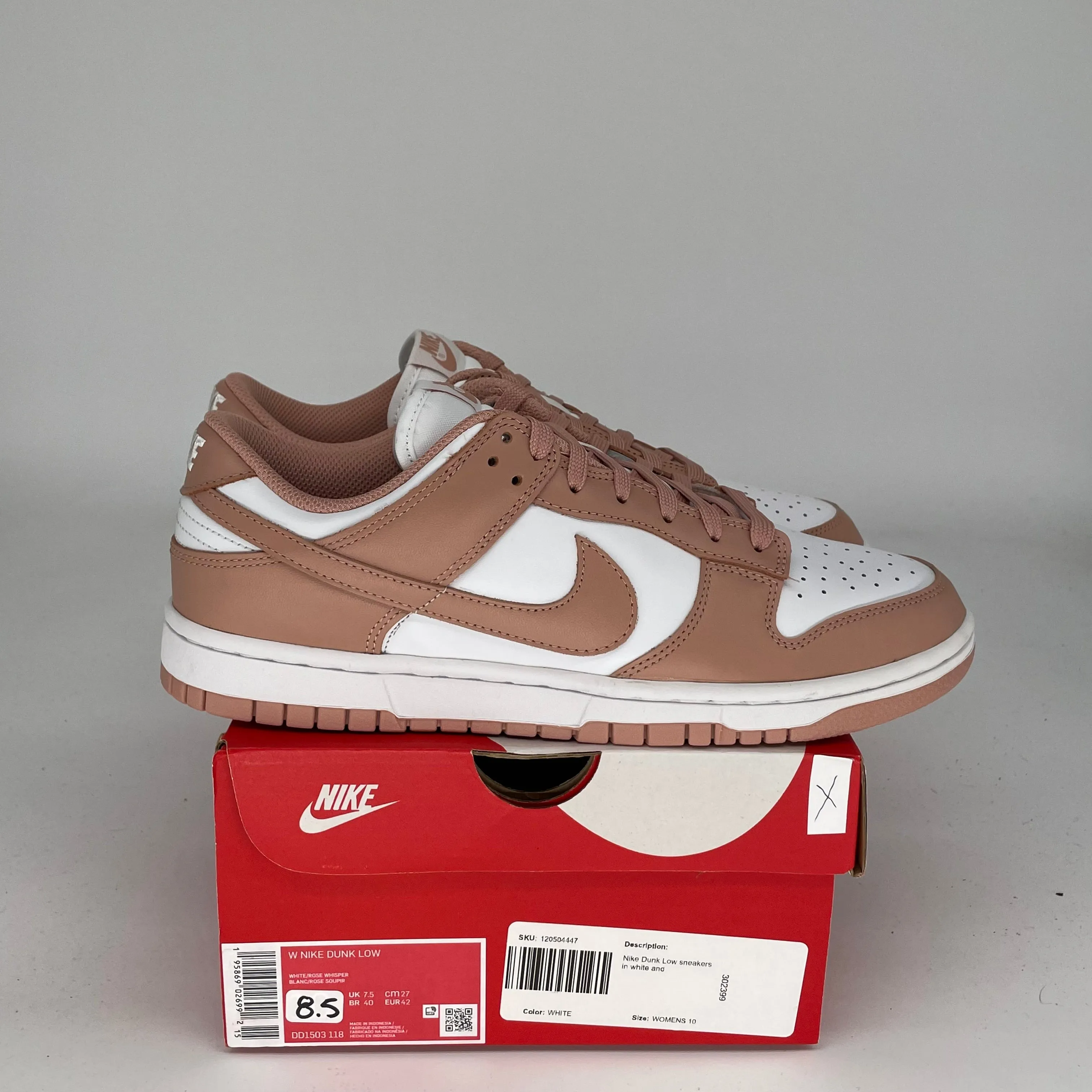NIKE DUNK LOW ROSÉFLÜSTERN W GRÖßE 8.5/10W DD1503-118