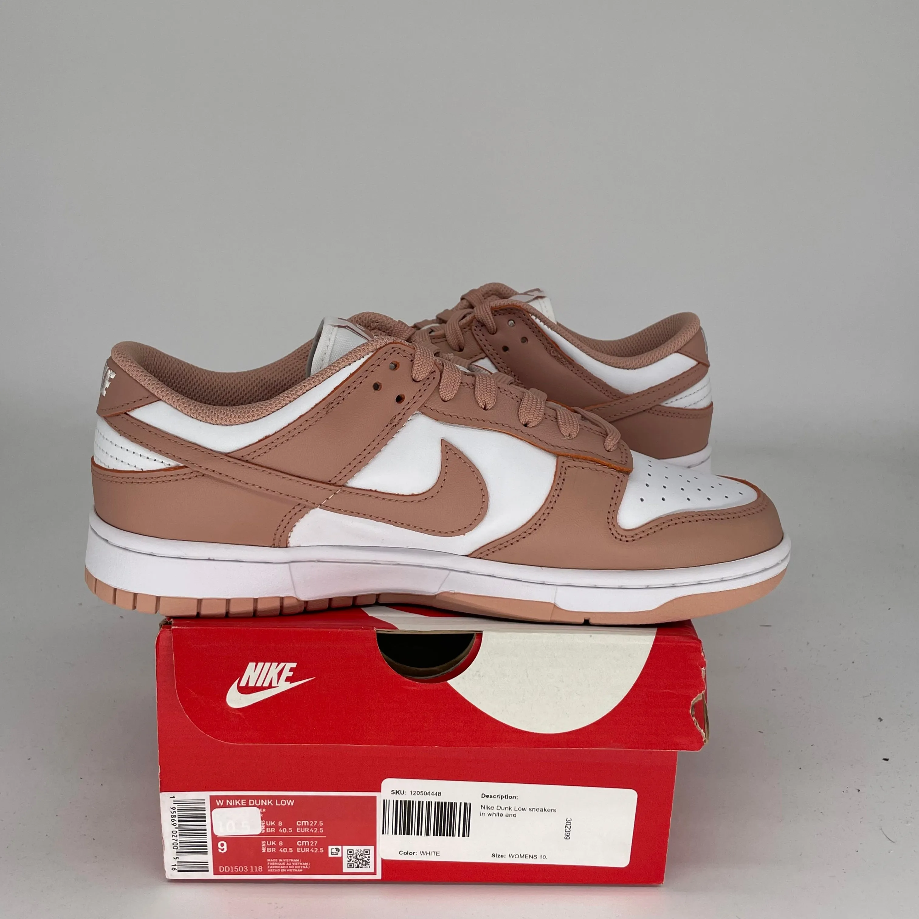 NIKE DUNK LOW ROSÉFLÜSTERN W GRÖSSE 9/10.5W DD1503-118