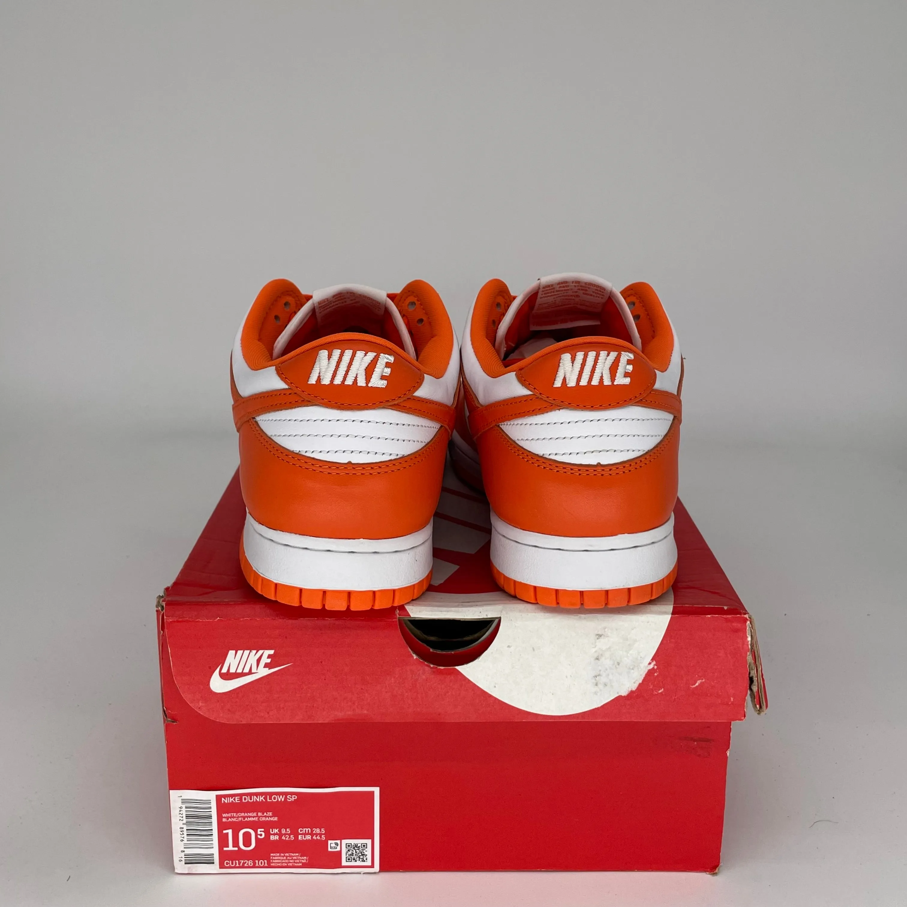 NIKE DUNK LOW SYRACUSE GRÖßE 10.5 CU1726-101