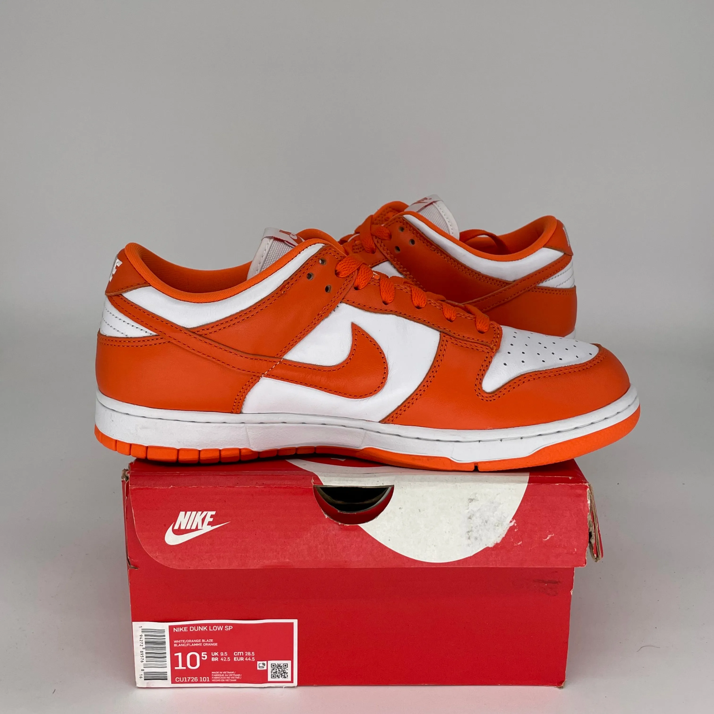 NIKE DUNK LOW SYRACUSE GRÖßE 10.5 CU1726-101