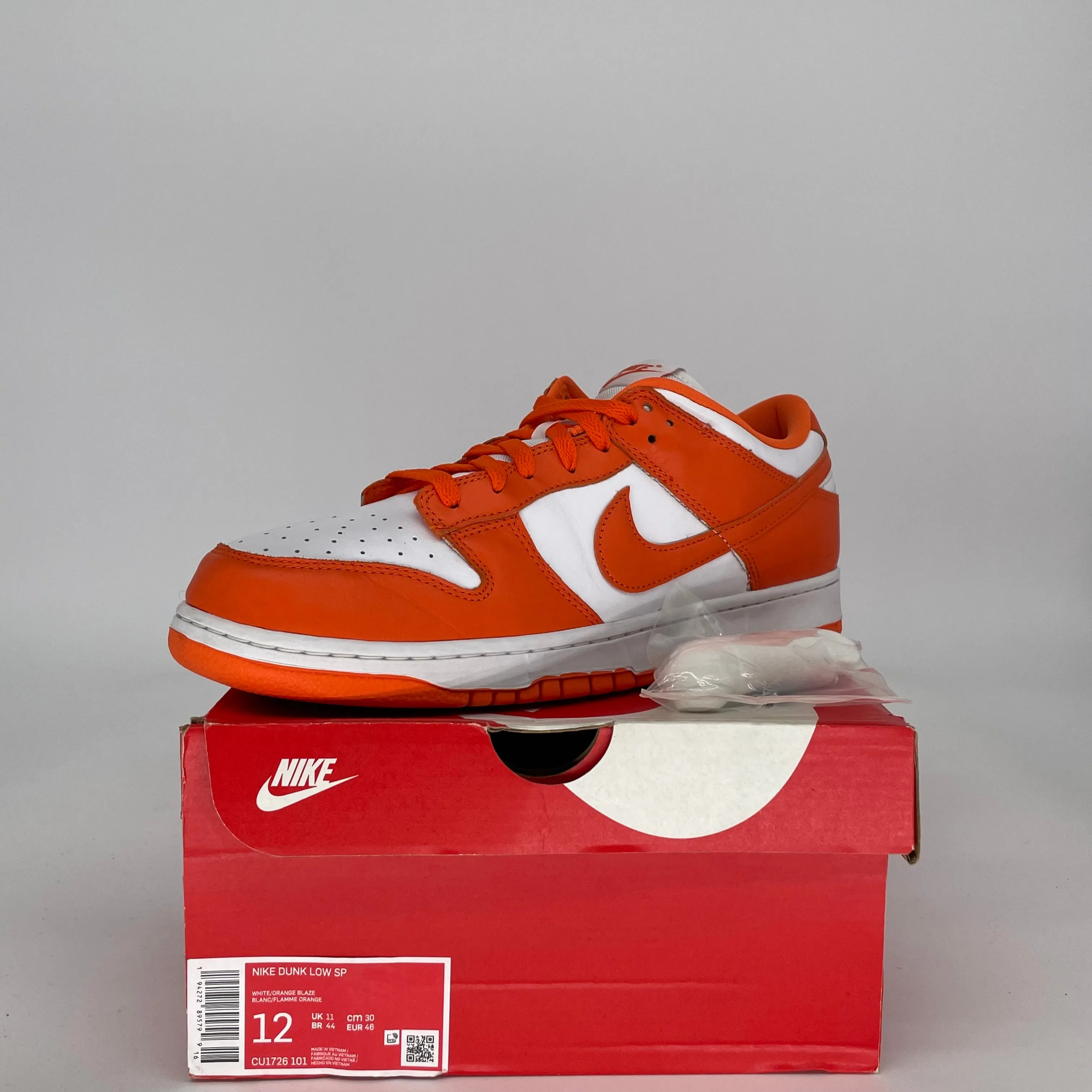 NIKE DUNK LOW SYRACUSE GRÖSSE 12 CU1726-101