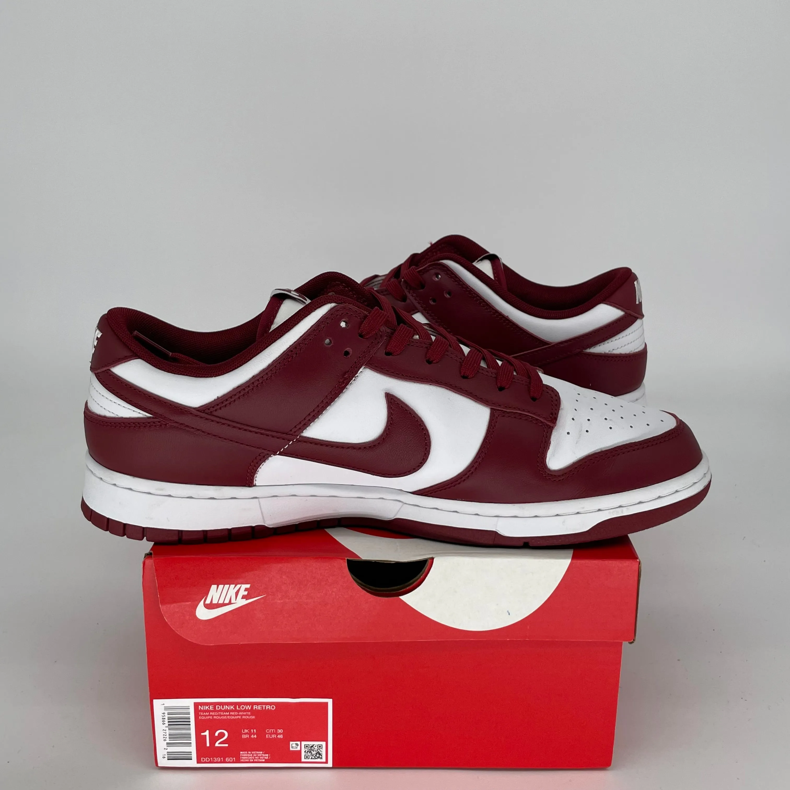 NIKE DUNK LOW TEAM ROT GRÖSSE 12 DD1391-601