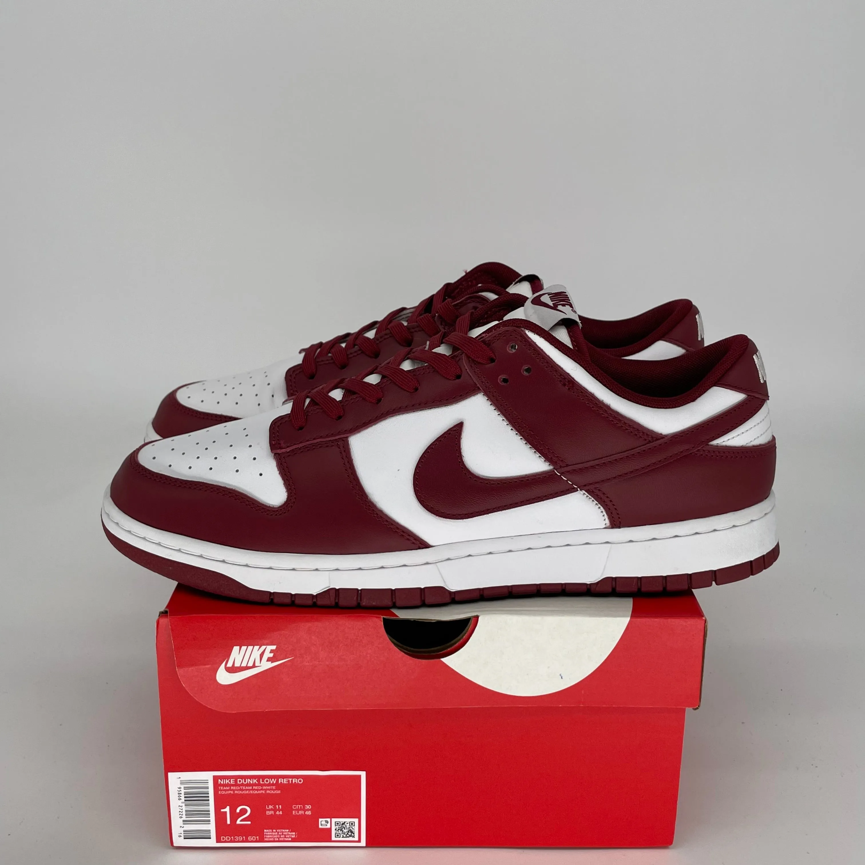 NIKE DUNK LOW TEAM ROT GRÖSSE 12 DD1391-601