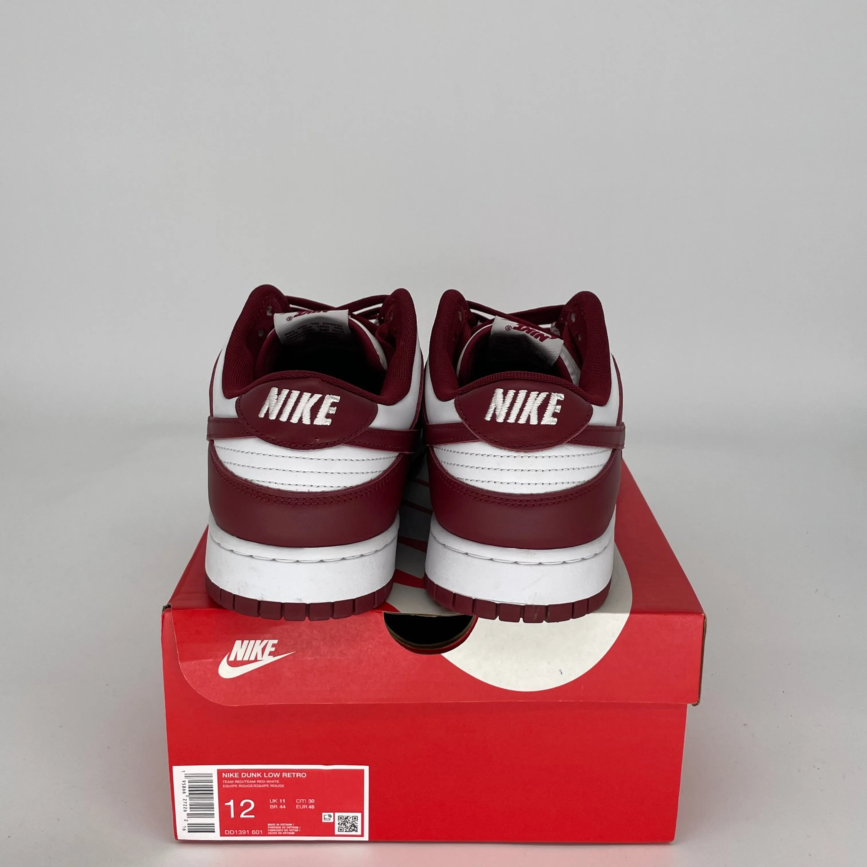 NIKE DUNK LOW TEAM ROT GRÖSSE 12 DD1391-601