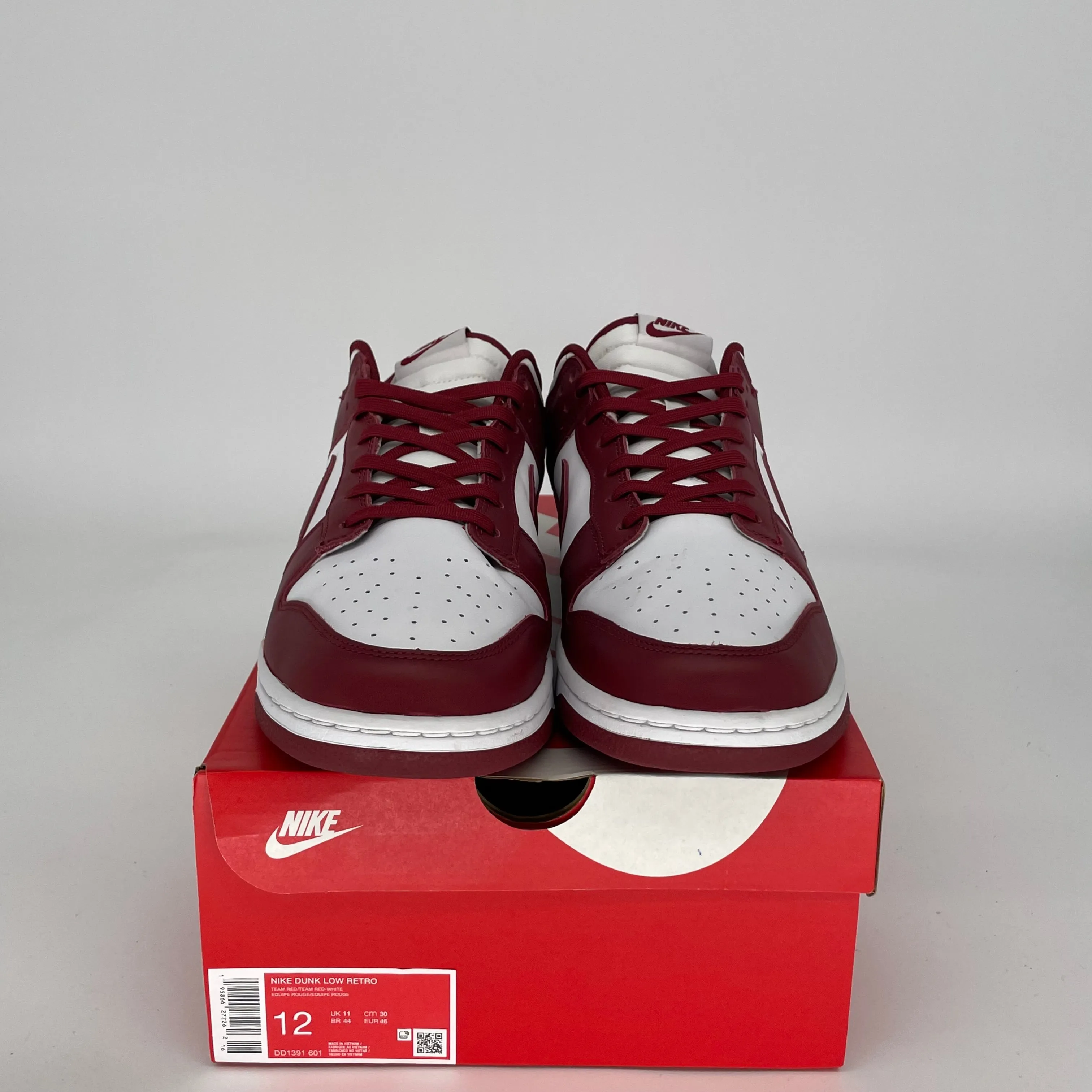 NIKE DUNK LOW TEAM ROT GRÖSSE 12 DD1391-601