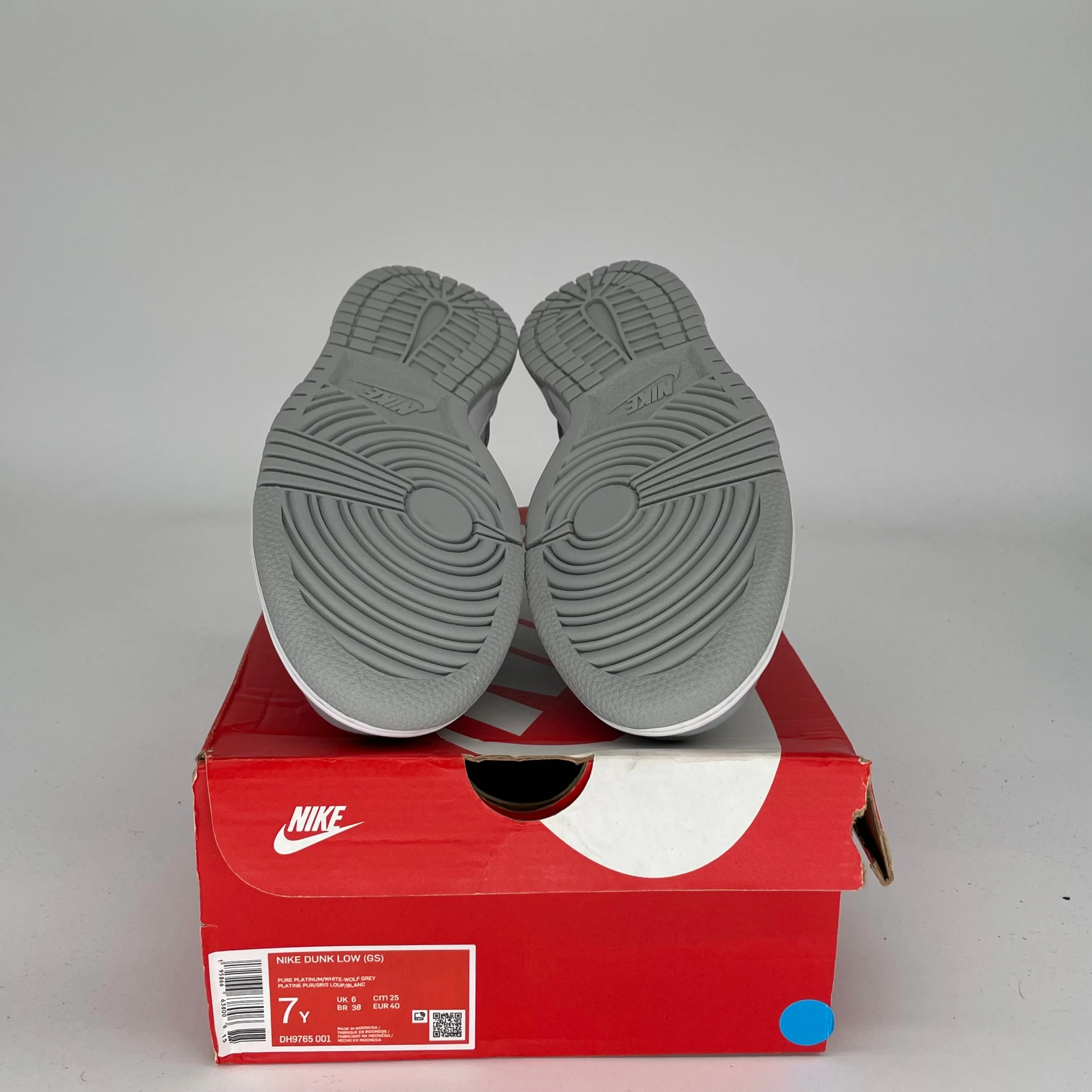 NIKE DUNK LOW ZWEIFARBIG GRAU GRÖßE 7Y DH9765-001