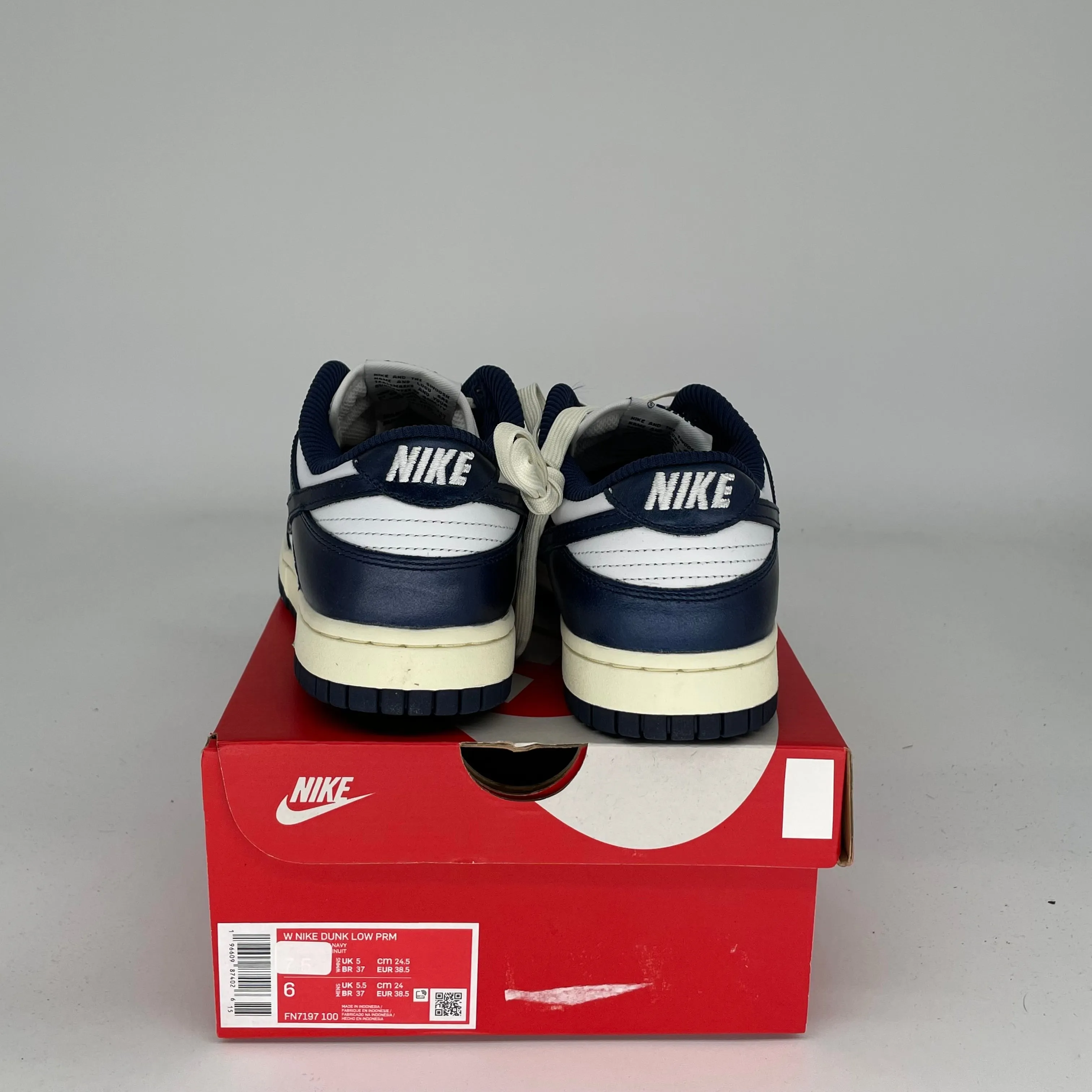 NIKE DUNK LOW VINTAGE NAVY W GRÖSSE 6/7.5W FN7197-100