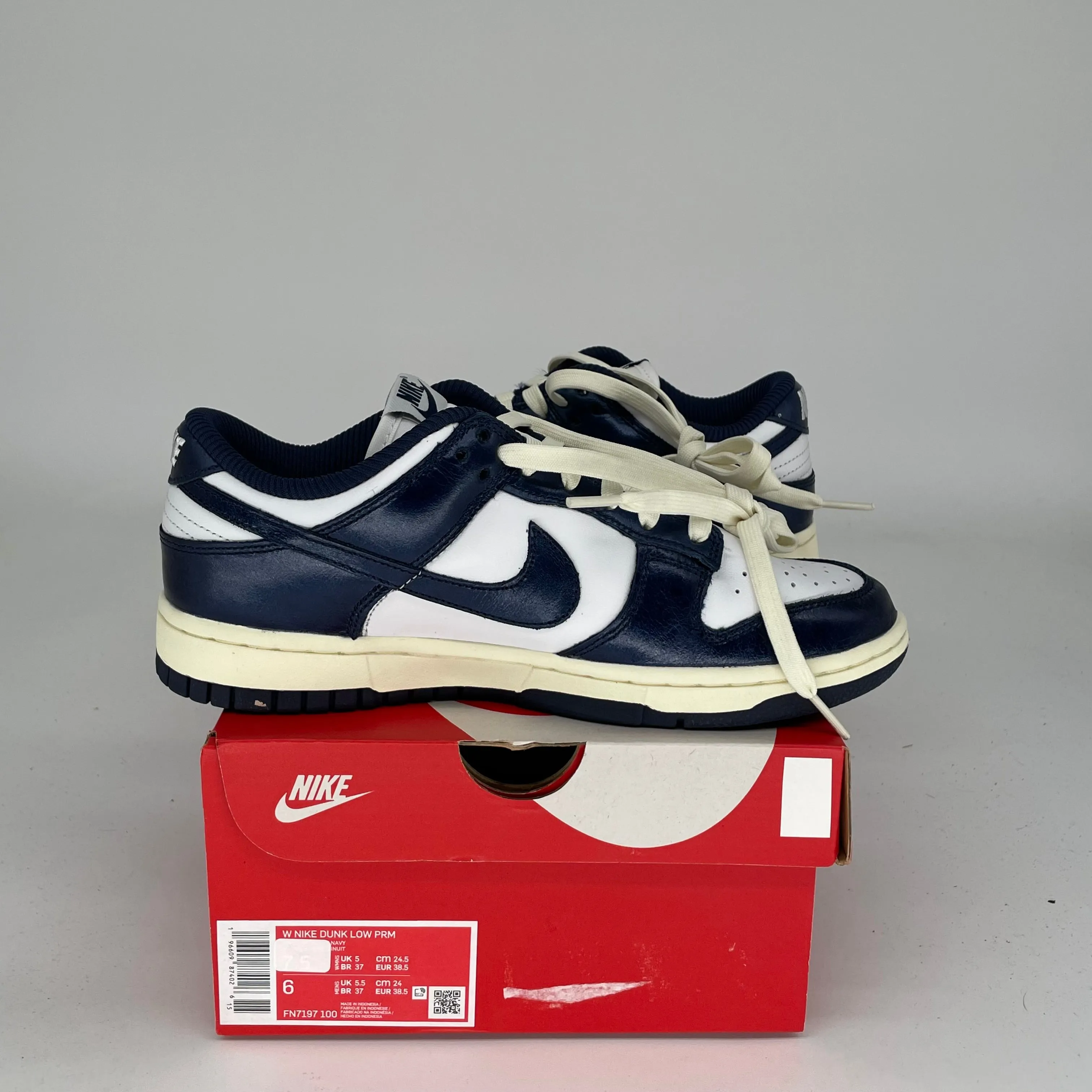 NIKE DUNK LOW VINTAGE NAVY W GRÖSSE 6/7.5W FN7197-100