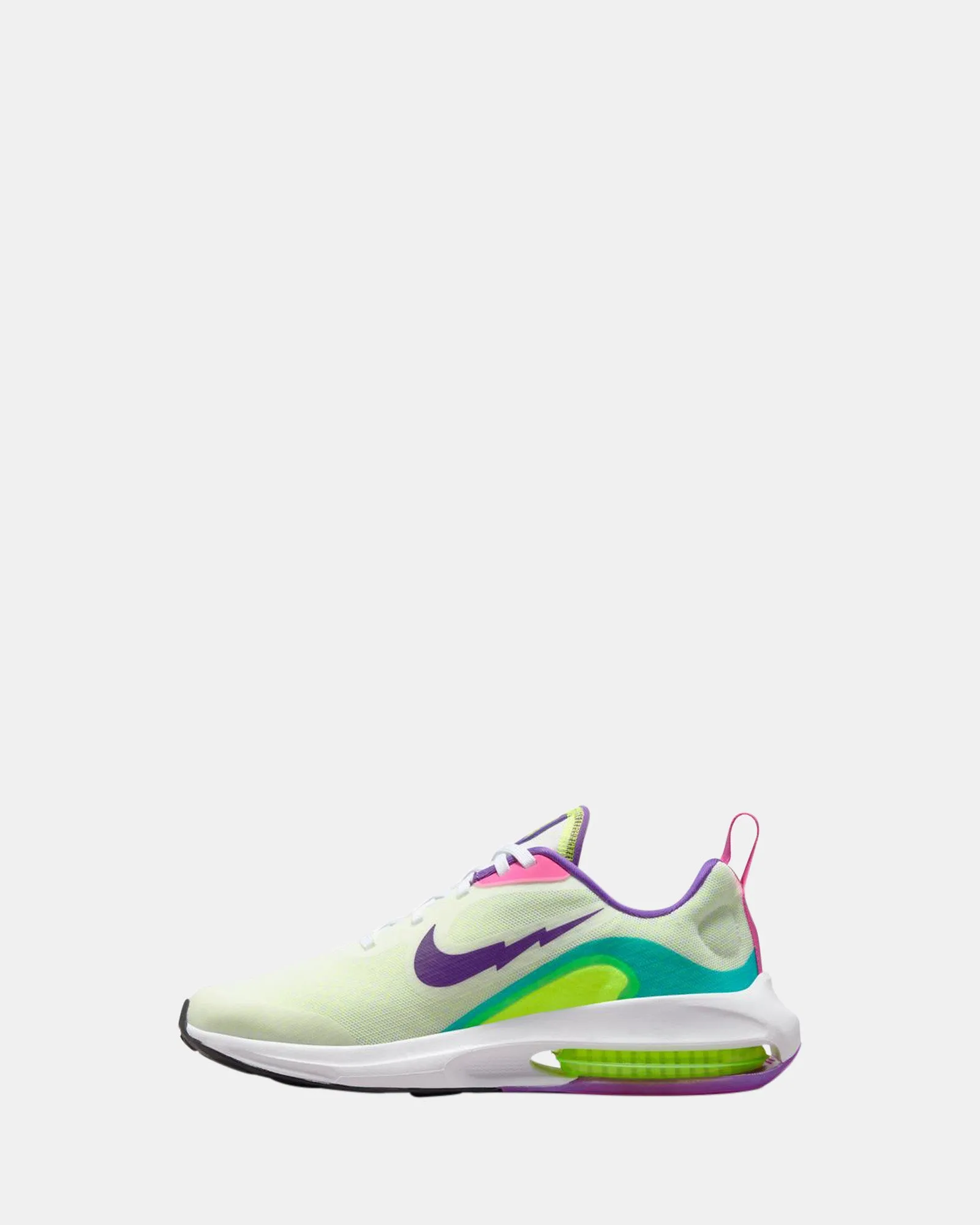 Nike Kinder Schuhe Air Zoom Arcadia 2 SE Grundschule Weiß/Lila Kosmos/Blaugrün/Neongrün