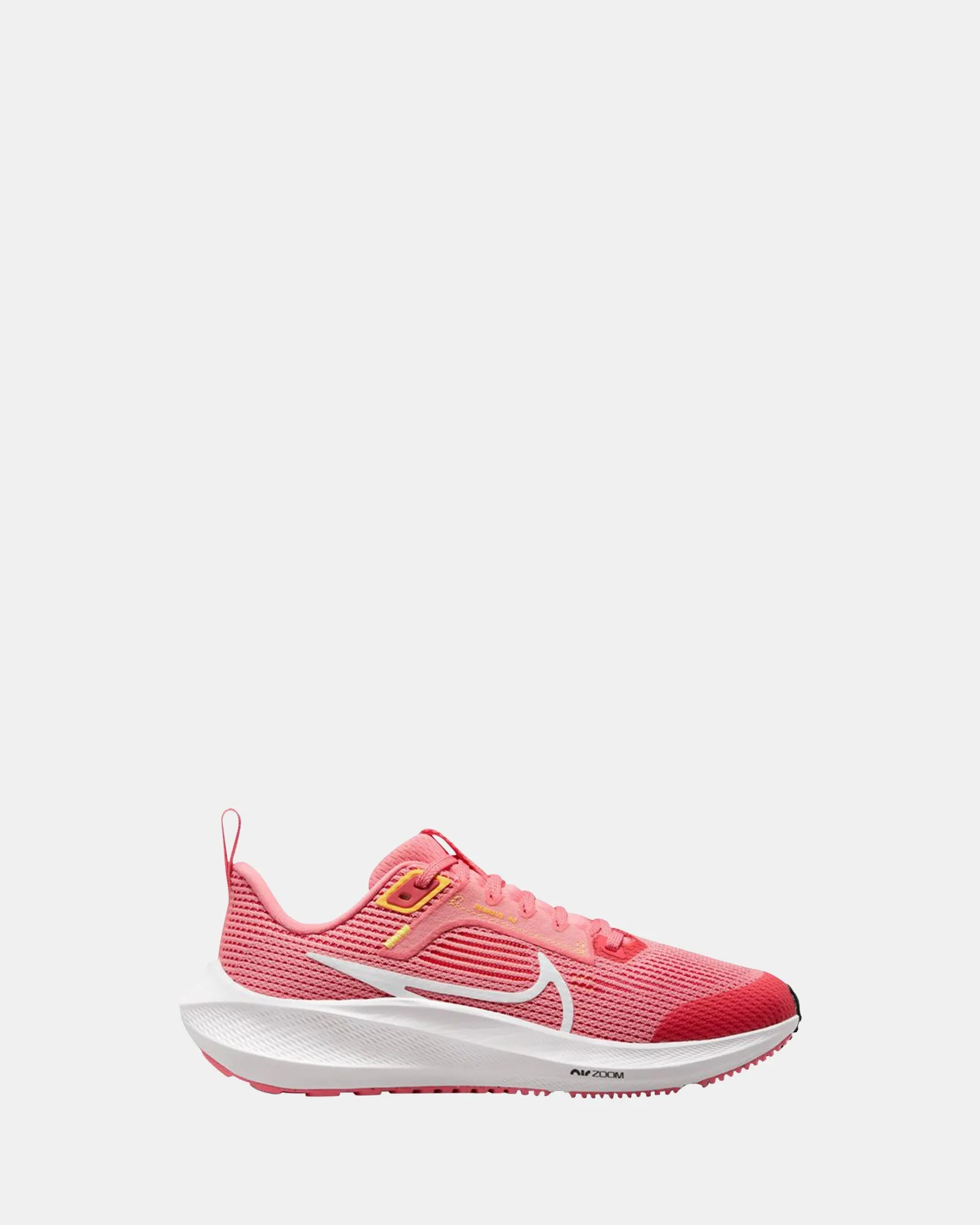 Nike Kinder Schuhe Air Zoom Pegasus 40 Grundschule Korallenkreide/Weiß/Citronenpuls