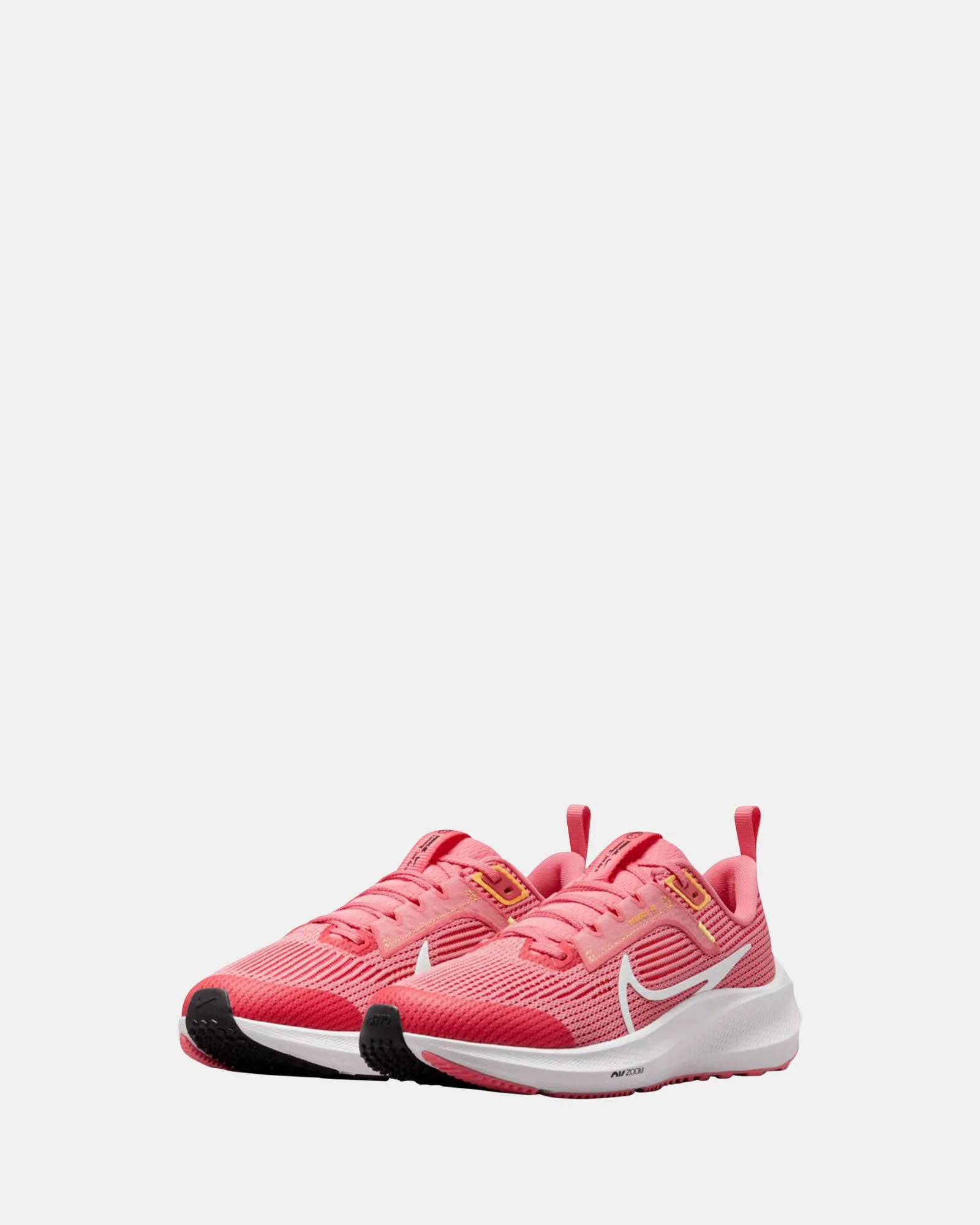 Nike Kinder Schuhe Air Zoom Pegasus 40 Grundschule Korallenkreide/Weiß/Citronenpuls