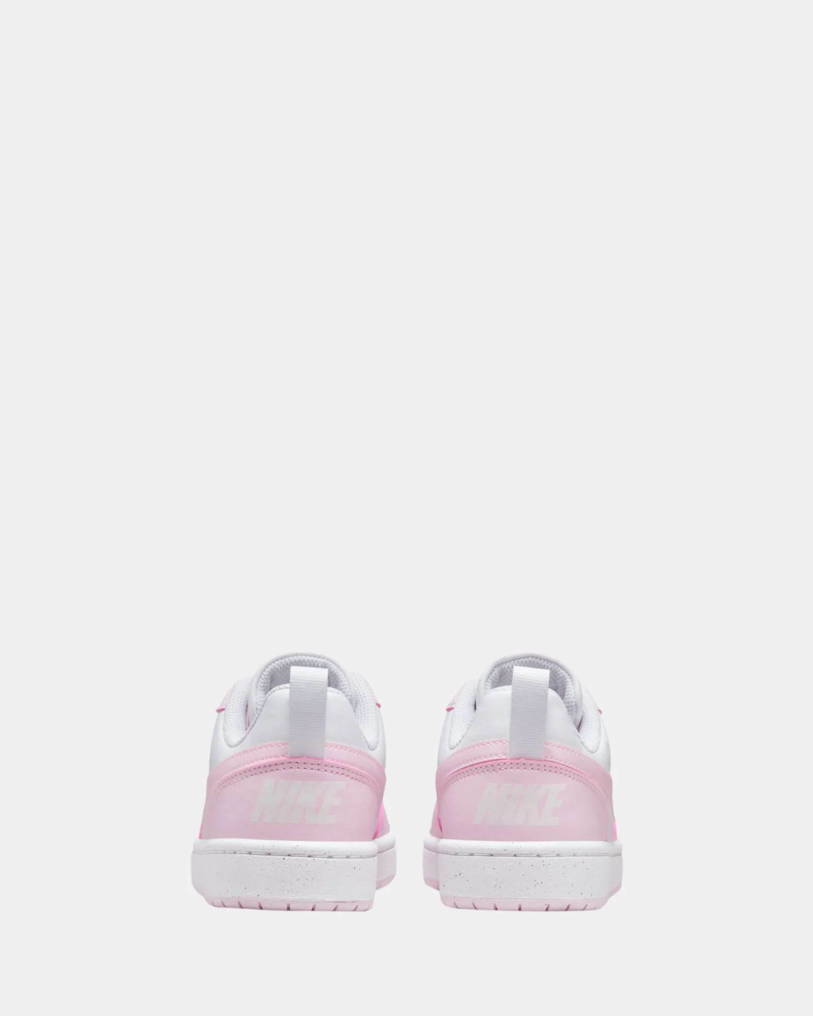 Nike Kinder Schuhe Court Borough Low RC Grundschule Weiß/Rosa Schaum