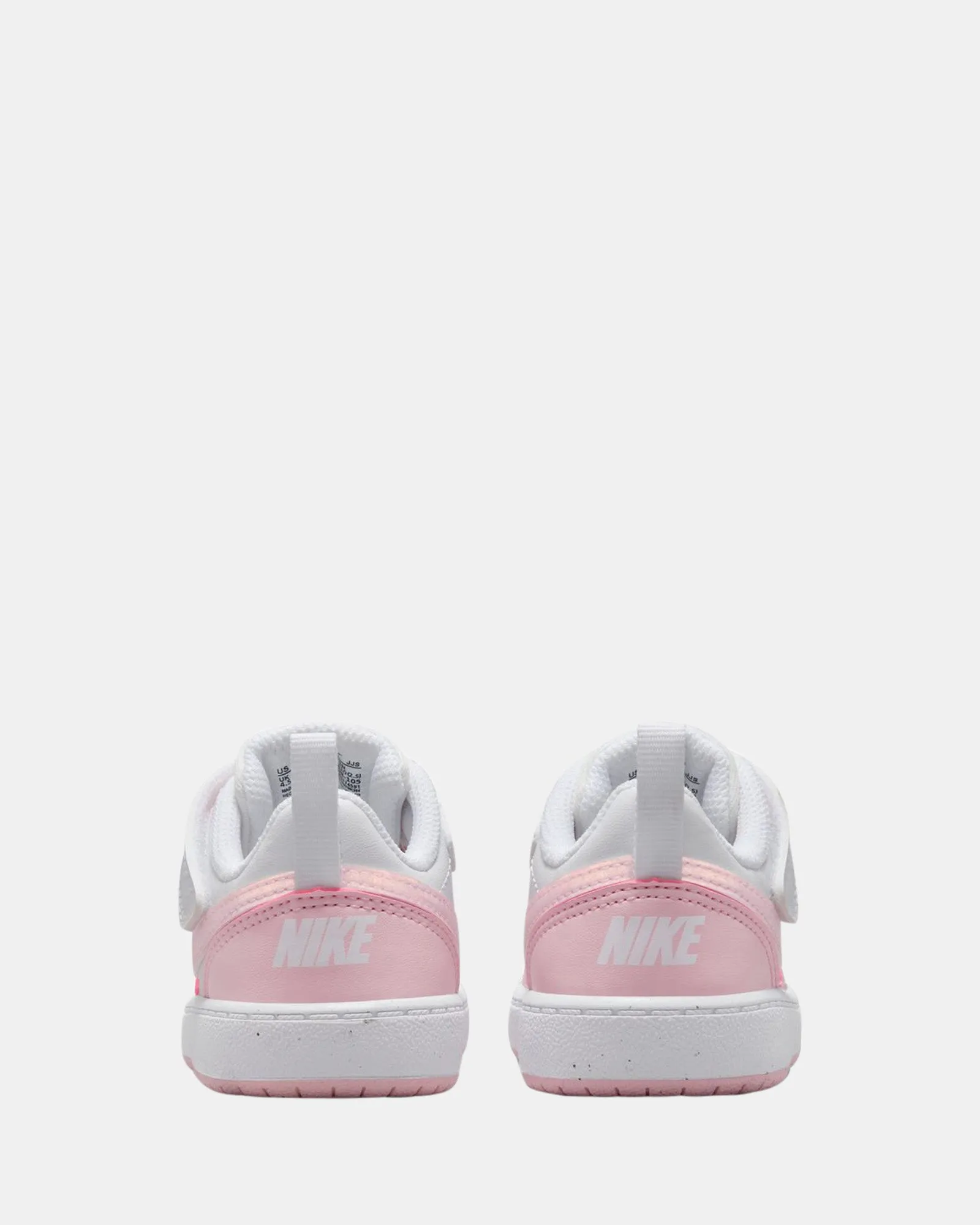 Nike Kinder-Schuhe Court Borough Low Recraft Kleinkind Weiß/Rosa Schaumstoff