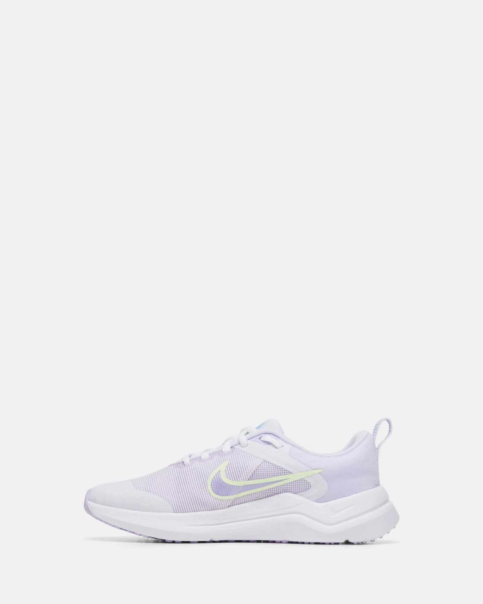 Nike Kinder Schuhe Downshifter 12 Grundschule Blasses Grau/Lila Blüte/Volt