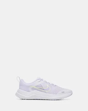 Nike Kinder Schuhe Downshifter 12 Grundschule Blasses Grau/Lila Blüte/Volt