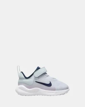 Nike Kinder Schuhe Revolution 7 Fußballschuh für Kleinkinder Grau/Navy/Lila